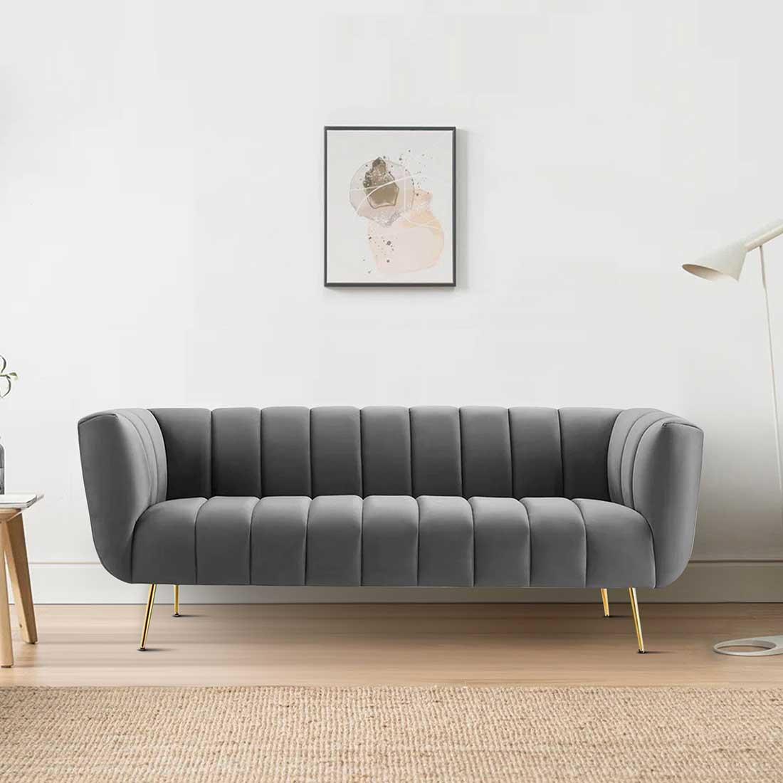 Grace Fabric Sofa (Grey)