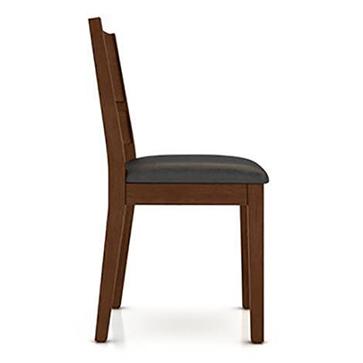 Cabalo Solid Wood Dining Chair Set Of 2 In Dark Walnut Finish