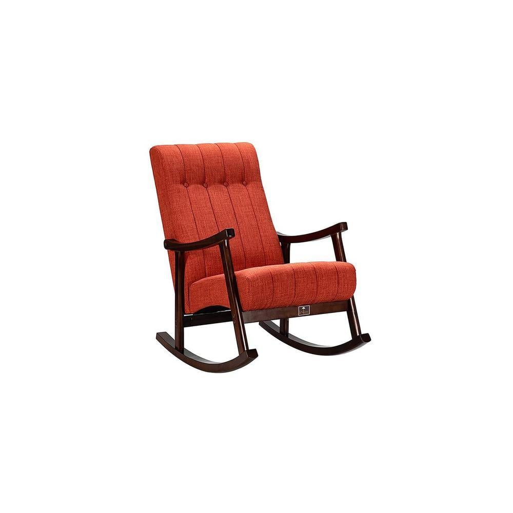 Celsey Solid Wood Rocking Chair in Red Colour