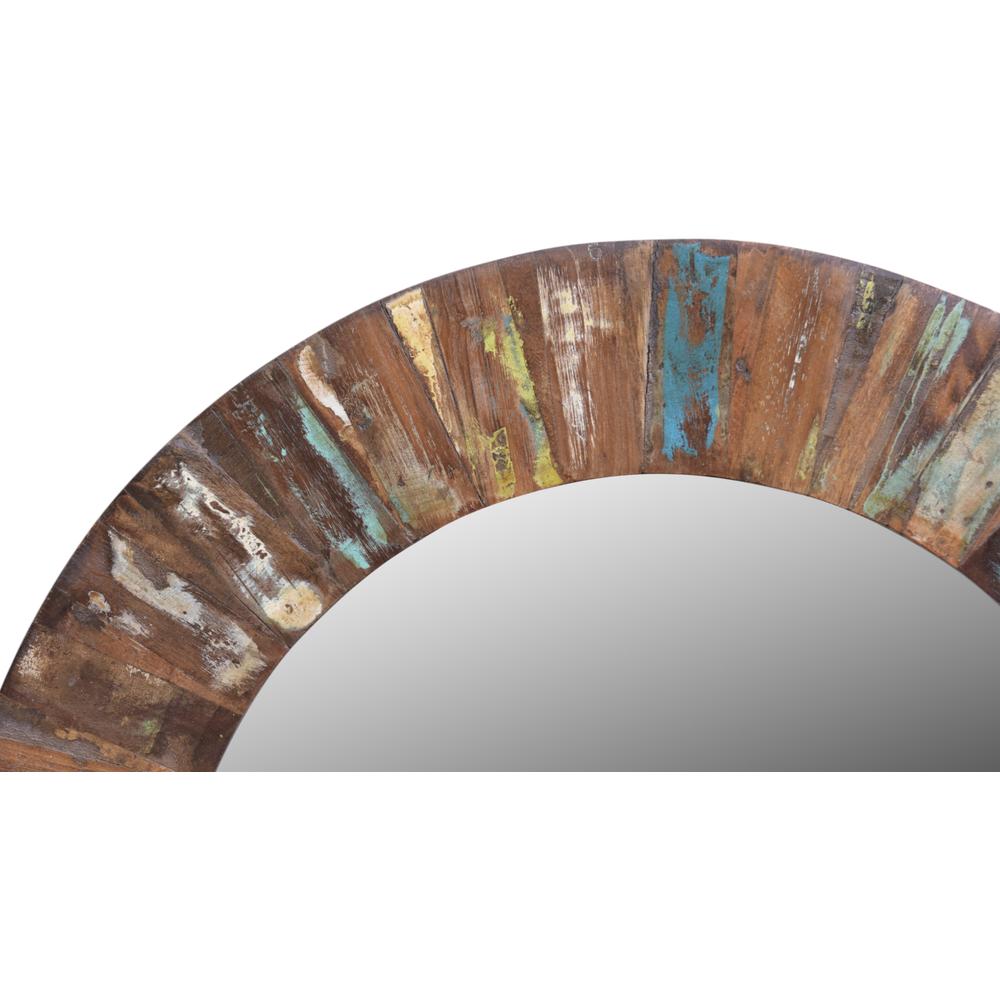 Iphi reclaimed wood wall mirror 23inx1inx23in