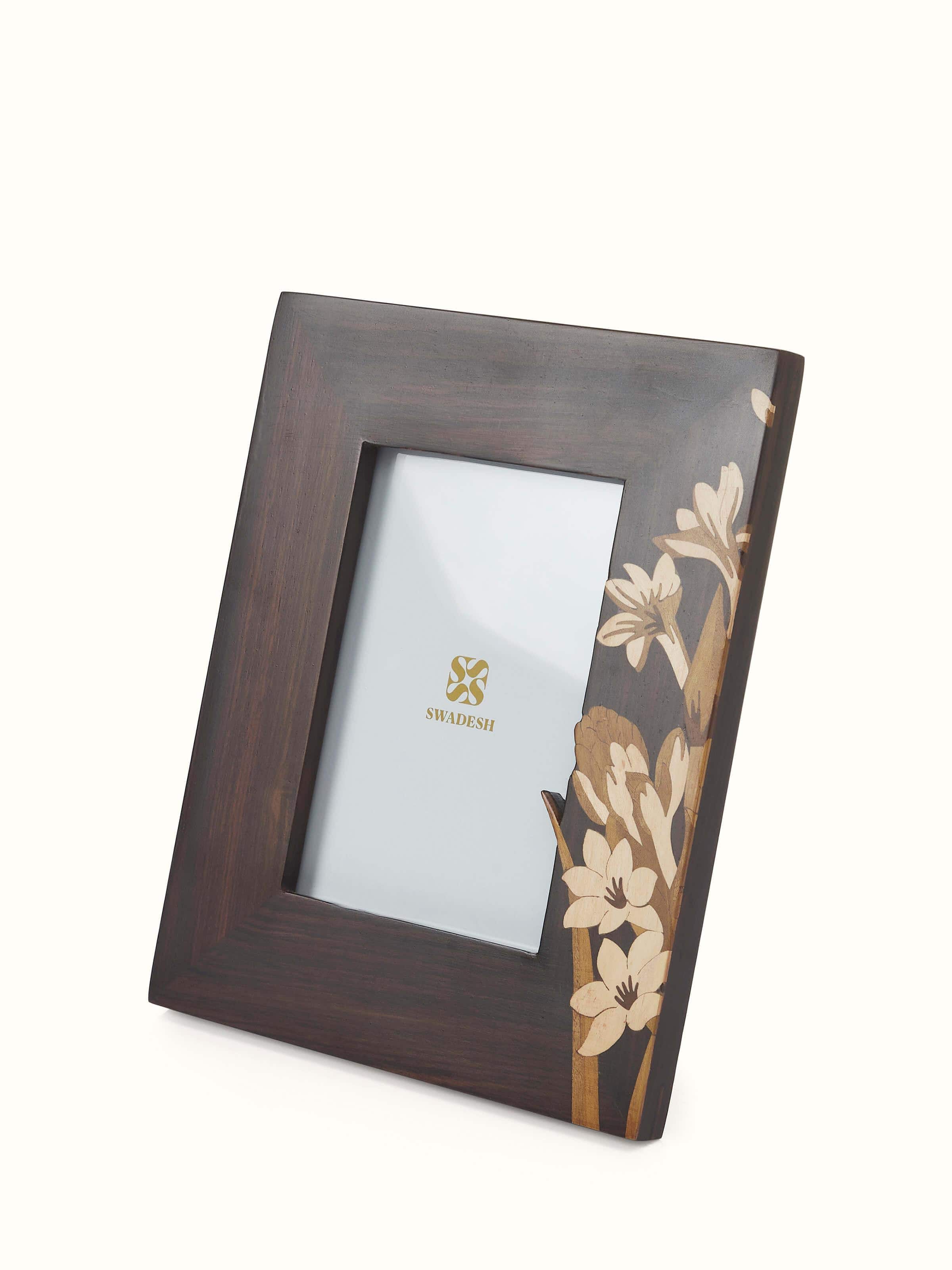 Mysore Rosewood Inlay Photo Frame