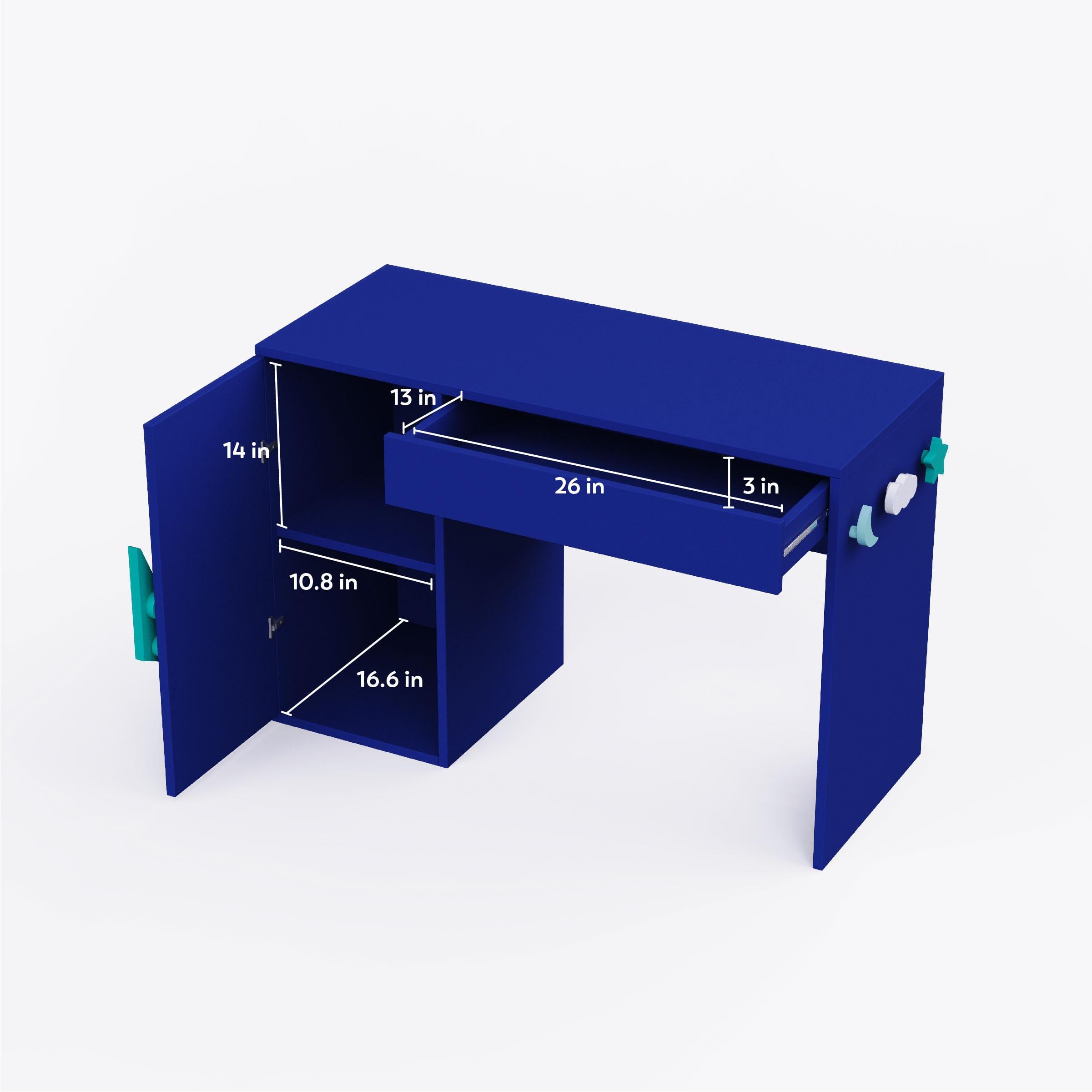 Curious Koala Study Table In Electric Blue Colour