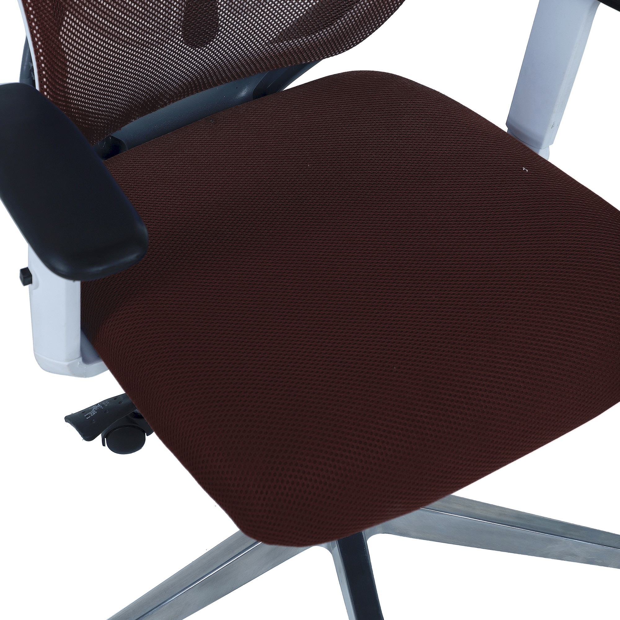 Wiwngas Mid Back Ergonomic Chair in Brown Colour