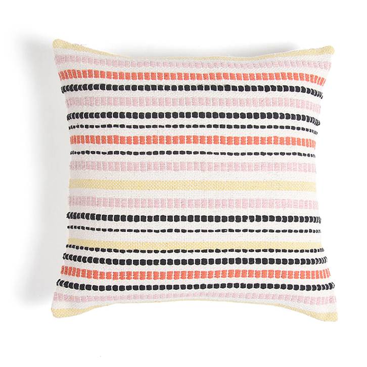 Multicolour Stripes Cotton Cushion Cover - Urban Ladder