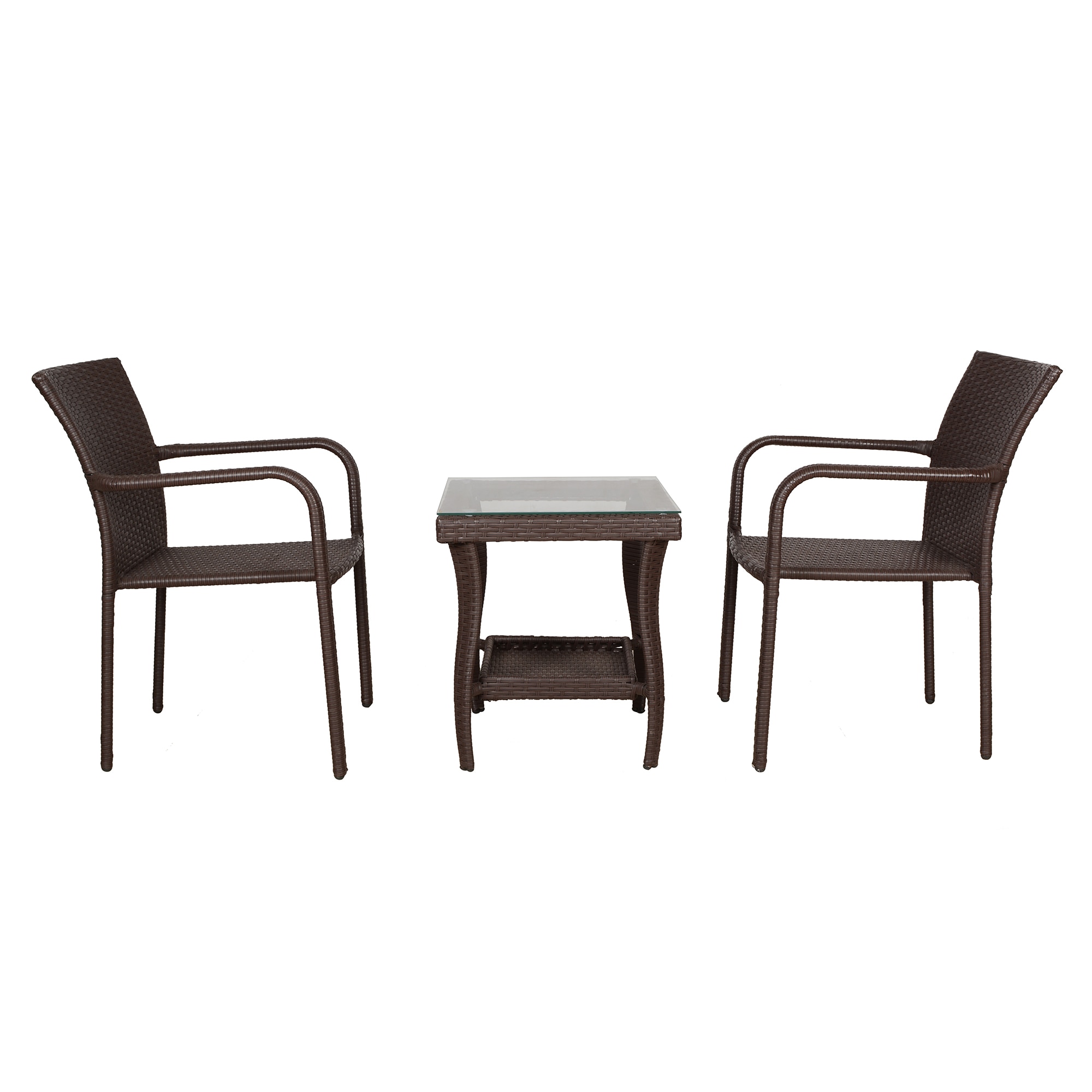 Boulder Wicker Chair Brown Black Dual Tone Finish