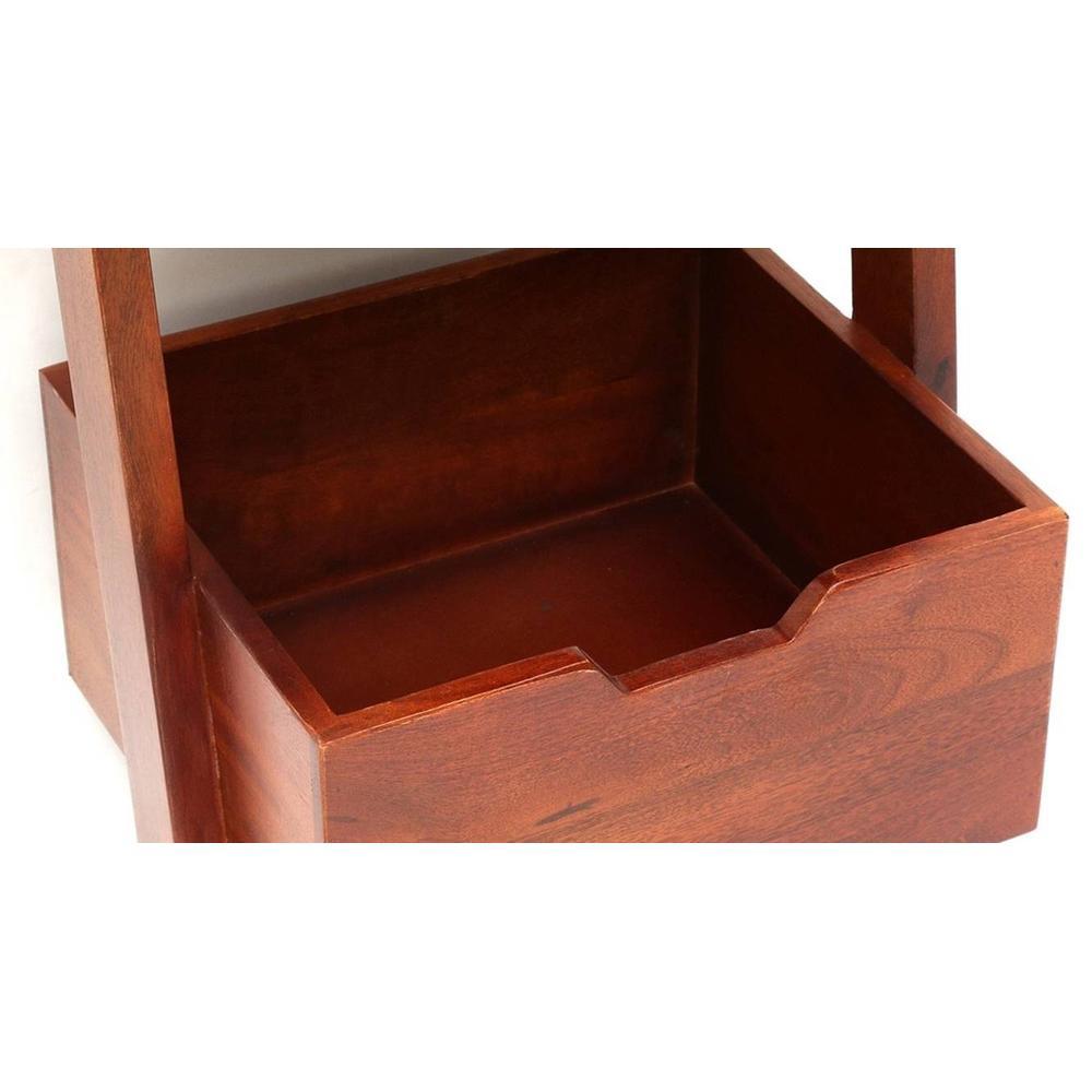 WOODENMOOD Rectangular Wall Rack
