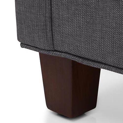 Windsor Essential 2 Seater Fabric Sofa in Steel Colour