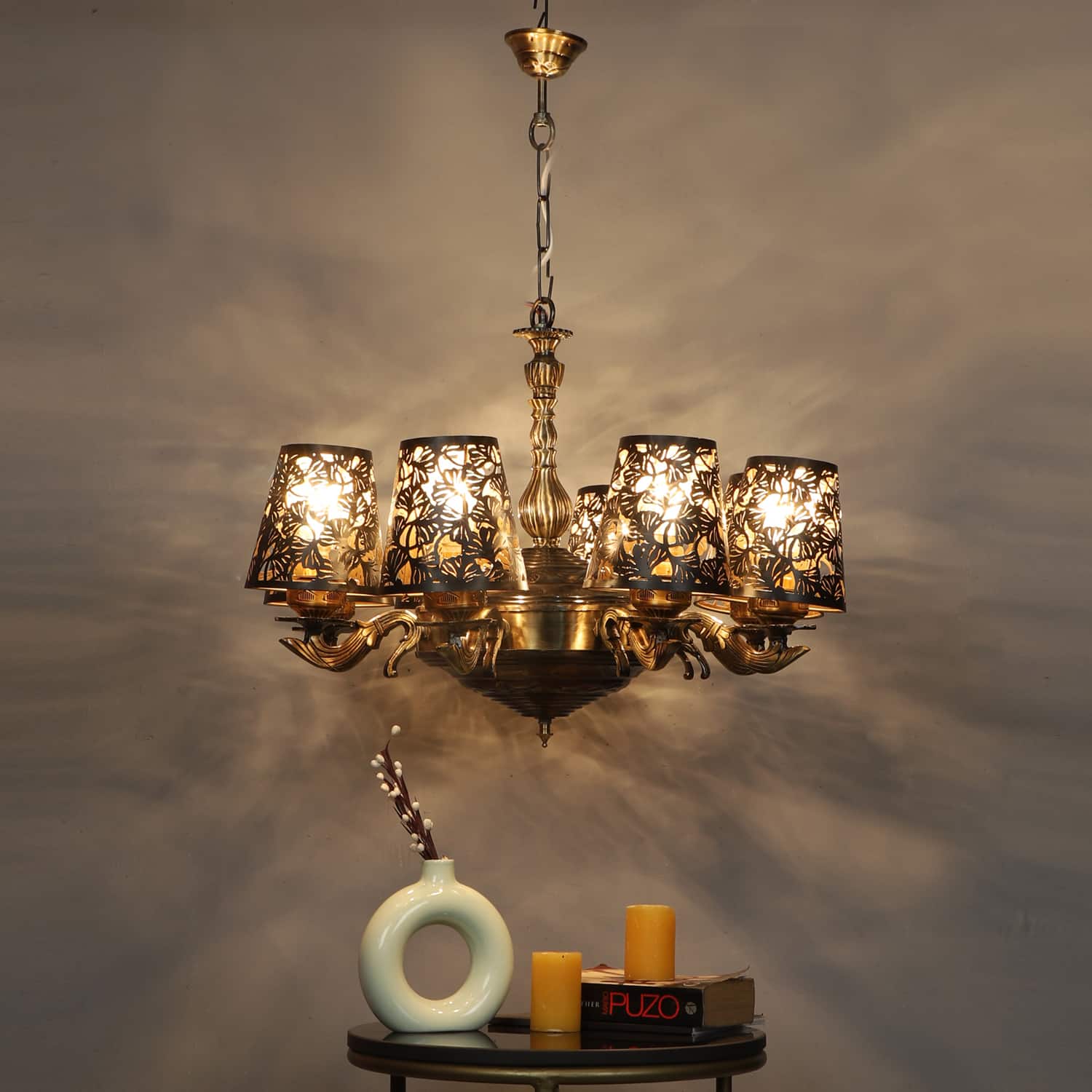 Devansh Metal Electric Wall Light in Multi Colour with Multi Shade Count of 2 Lights