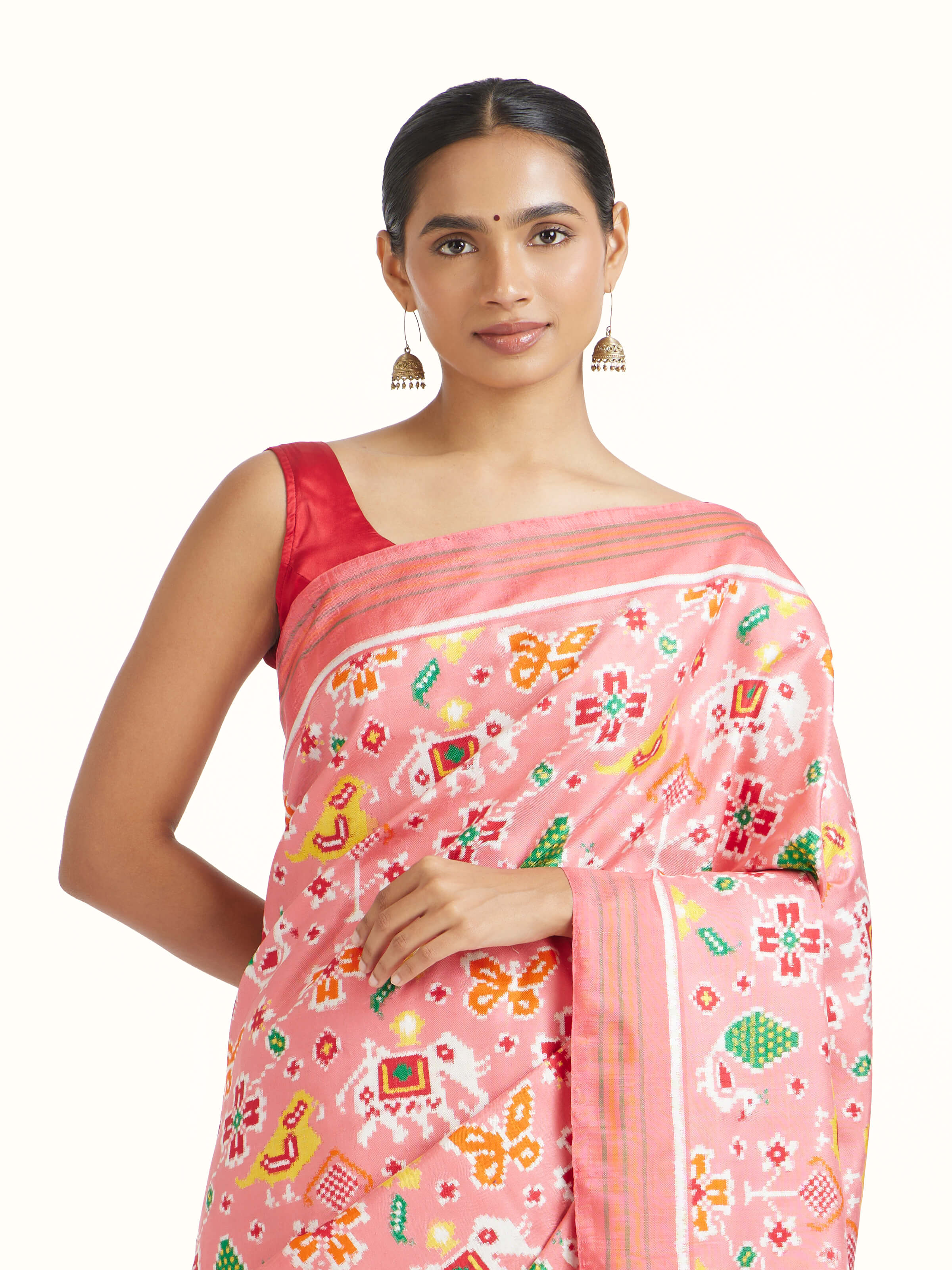 Pink Patan Patola Saree
