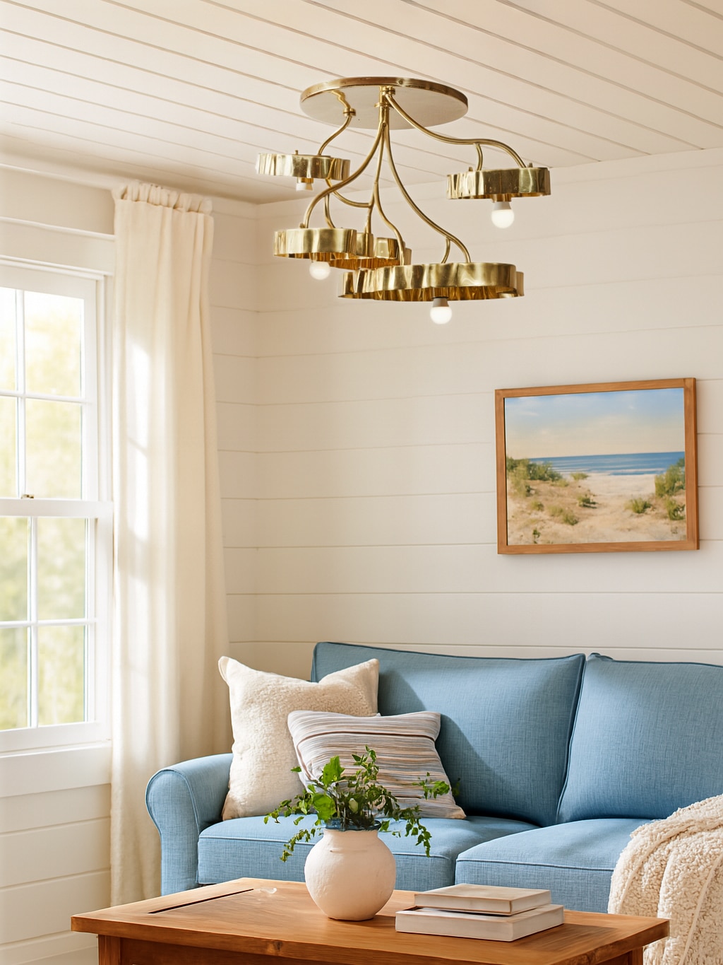 Brass Nakkashi Chandelier