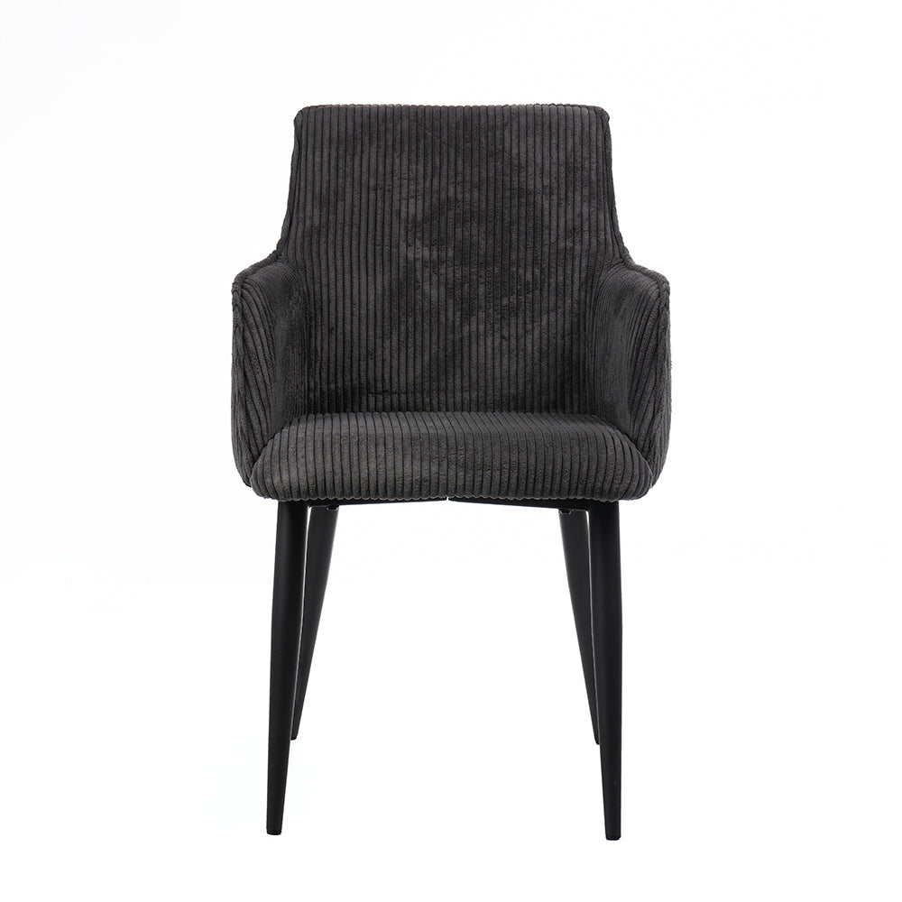 Serenity Fabric Dining Chair in Grey Colour - Living Shape