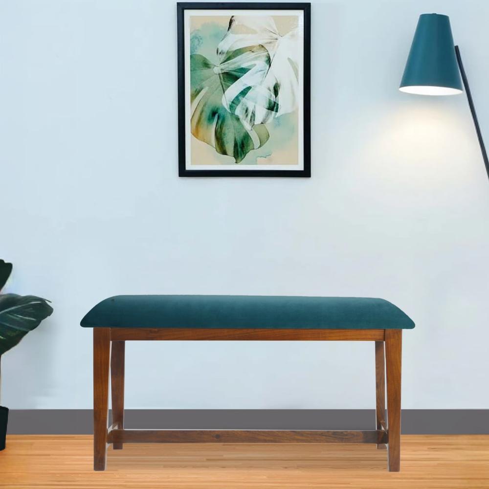 Aidos Solid Wood Bench In Provincial Teak Finish