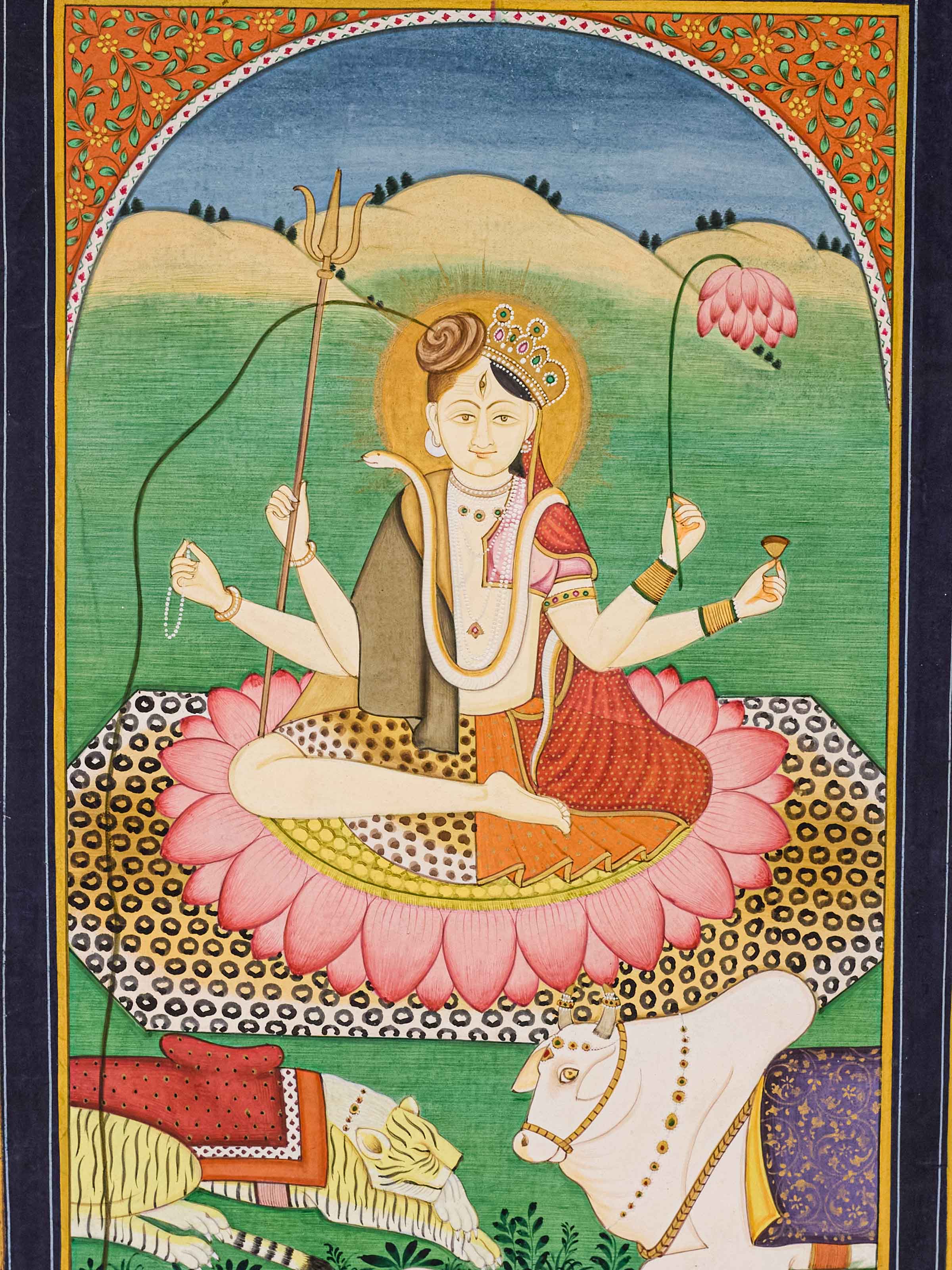 Ardhnareshwar Miniature Painting