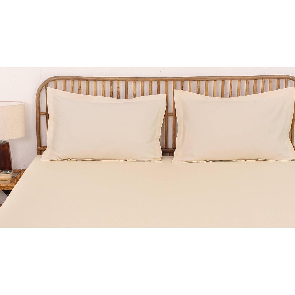 Sesame Fitted Cotton Bedsheet Set