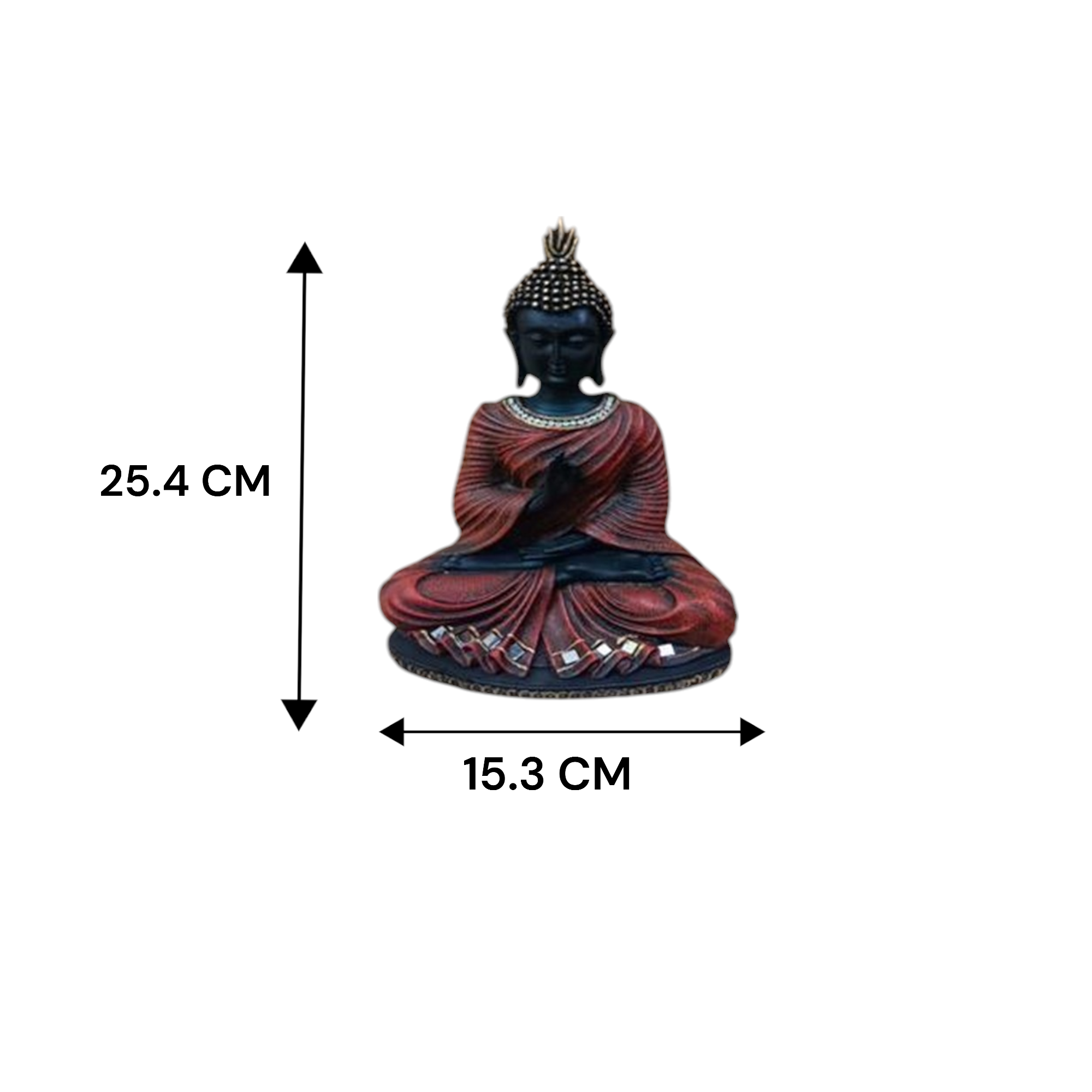Noble Polyresin Figurine in Red Colour - Vedas