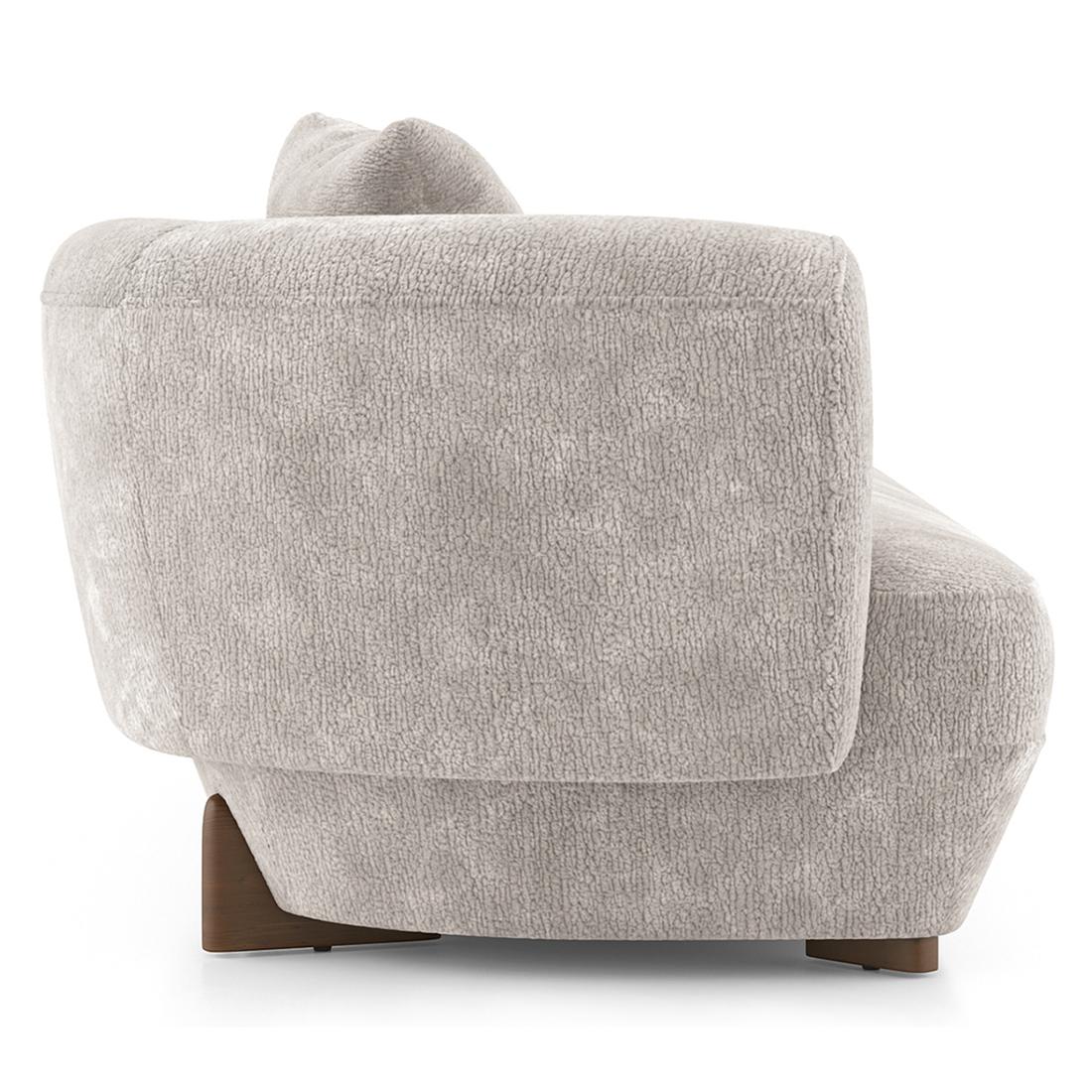 Brie 3 Seater Fabric Sofa In Turtledove Beige