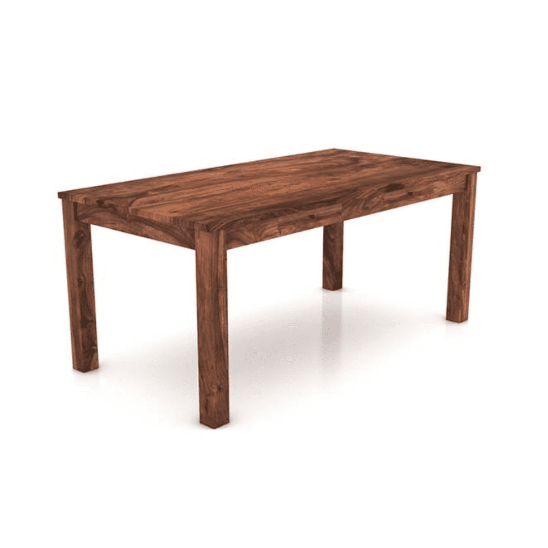 Arabia Xl Storage 6 Seater Dining Table In Teak Finish