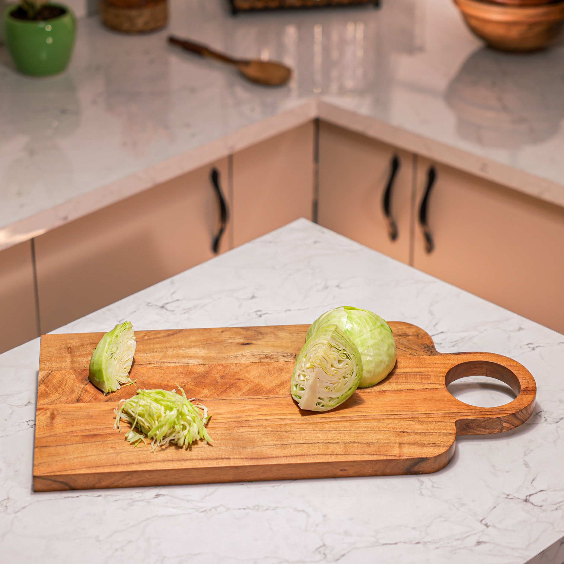 Ireka Home Slizen Acacia Wood Chopping Board – Cutting & Serving Board (58 x 25 cm)