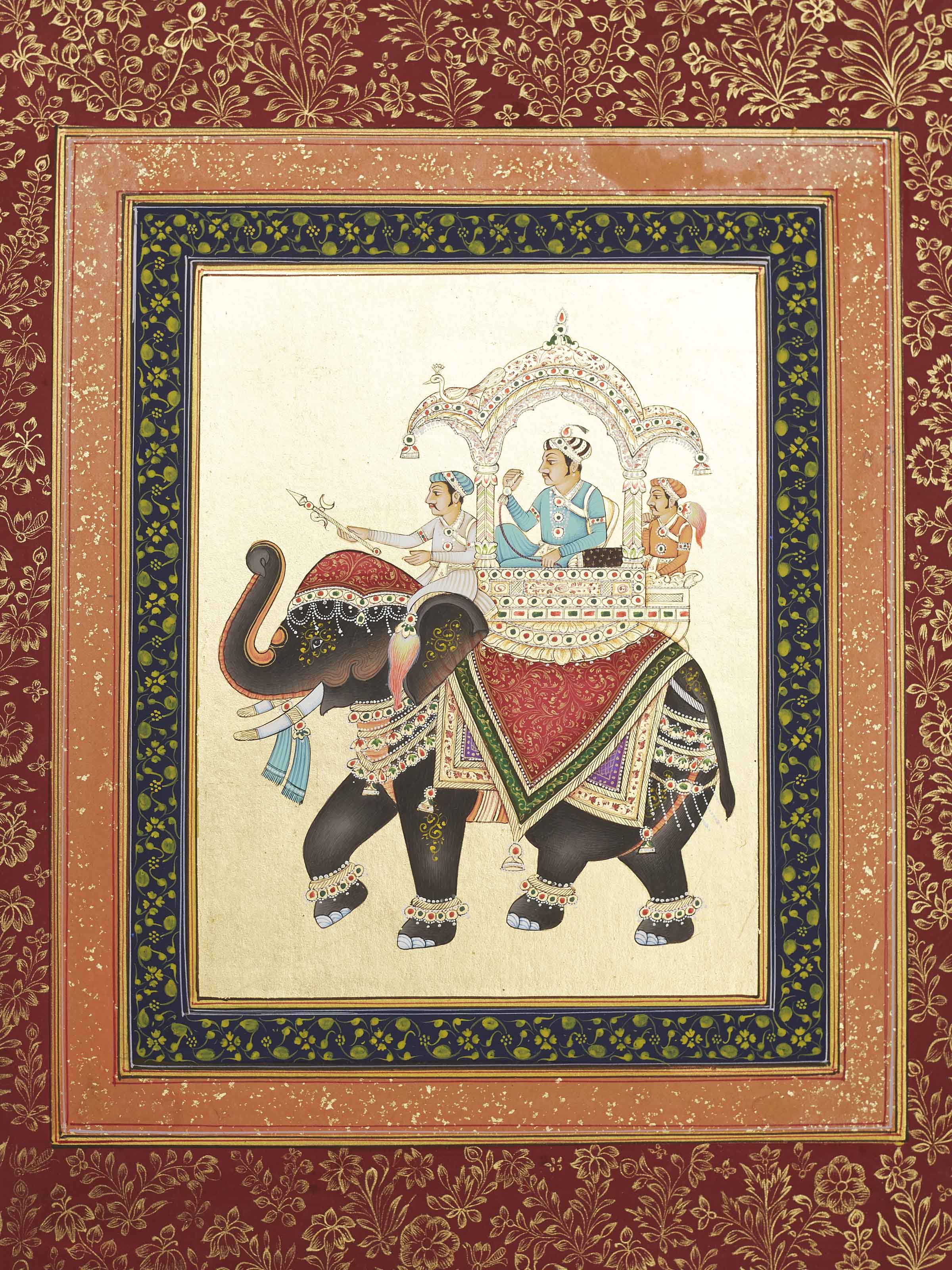 Elephant Miniature Painting
