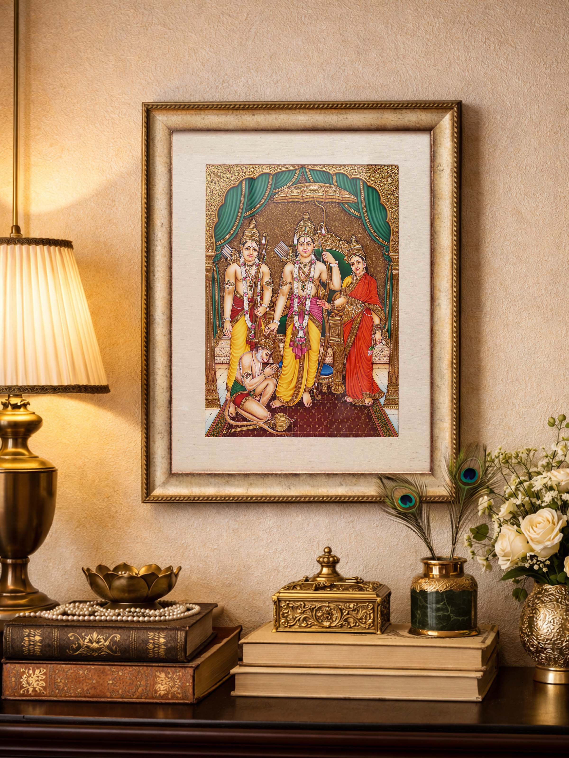 Ram Miniature Real Gold Painting