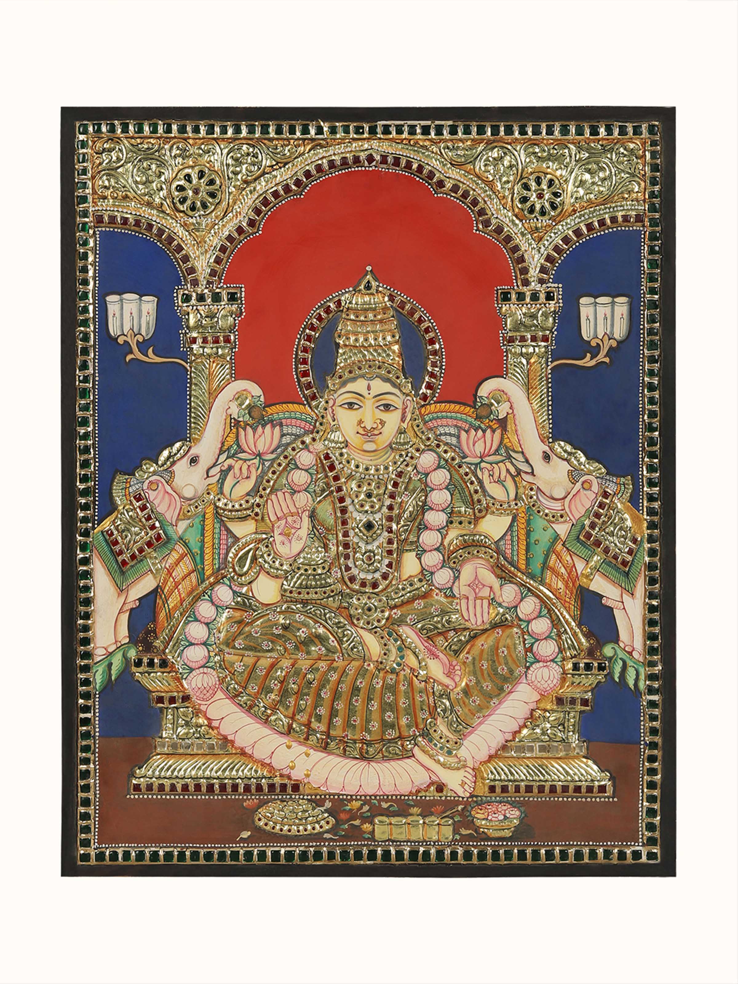 Goddess Lakshmi Thanjavur Painting