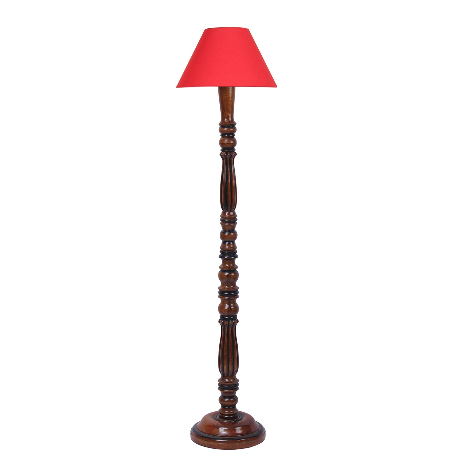 Devansh Wooden Floor Lamp