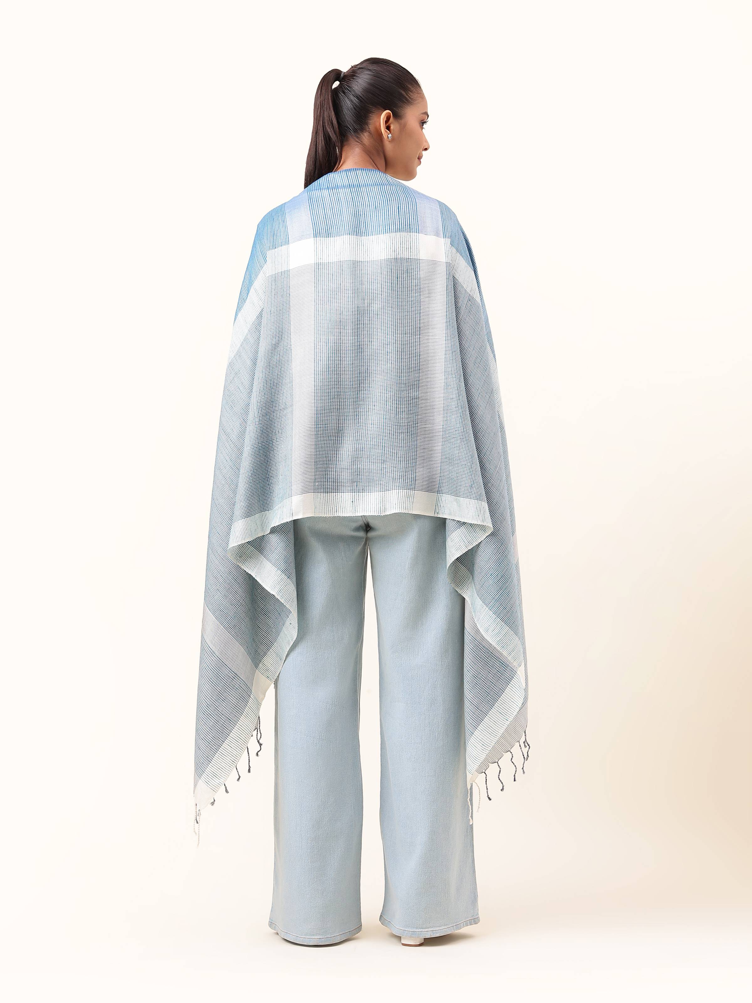 Rutvi Blue Eri Silk Stole