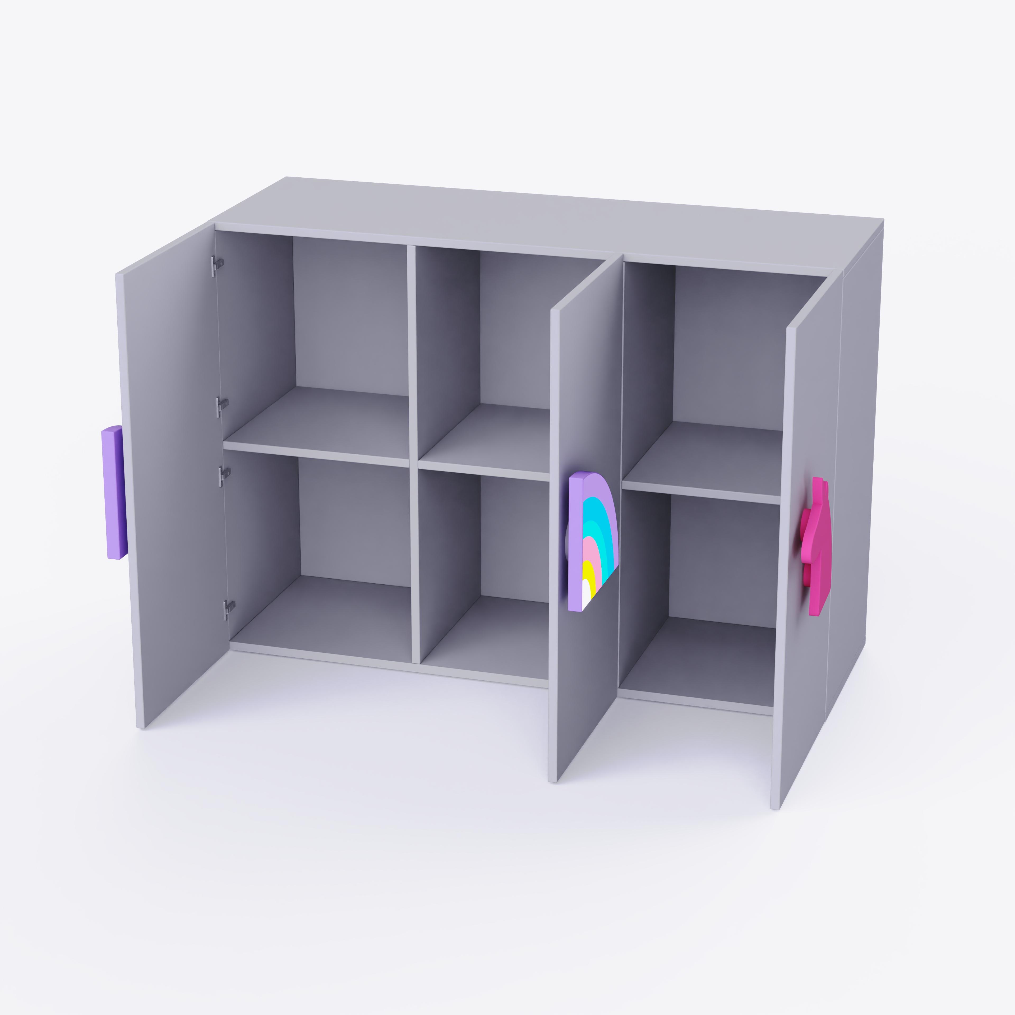 Unicorn'S Playground Cabinet Storage In Light Grey Colour