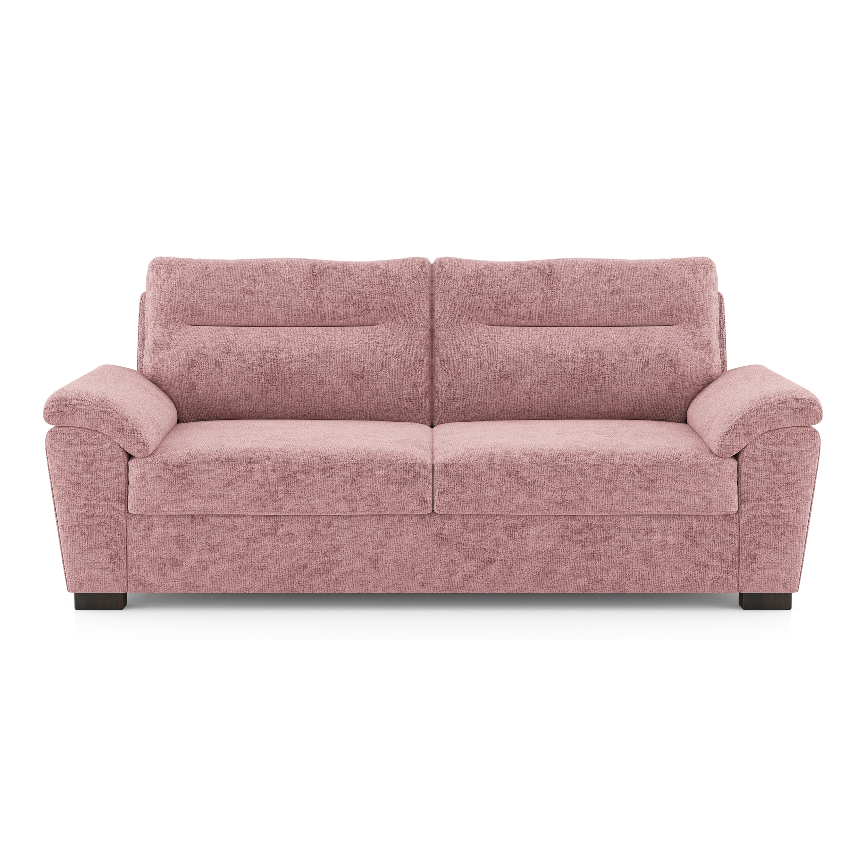Adelaide Essential 3 Seater Fabric Sofa In Desert Rose