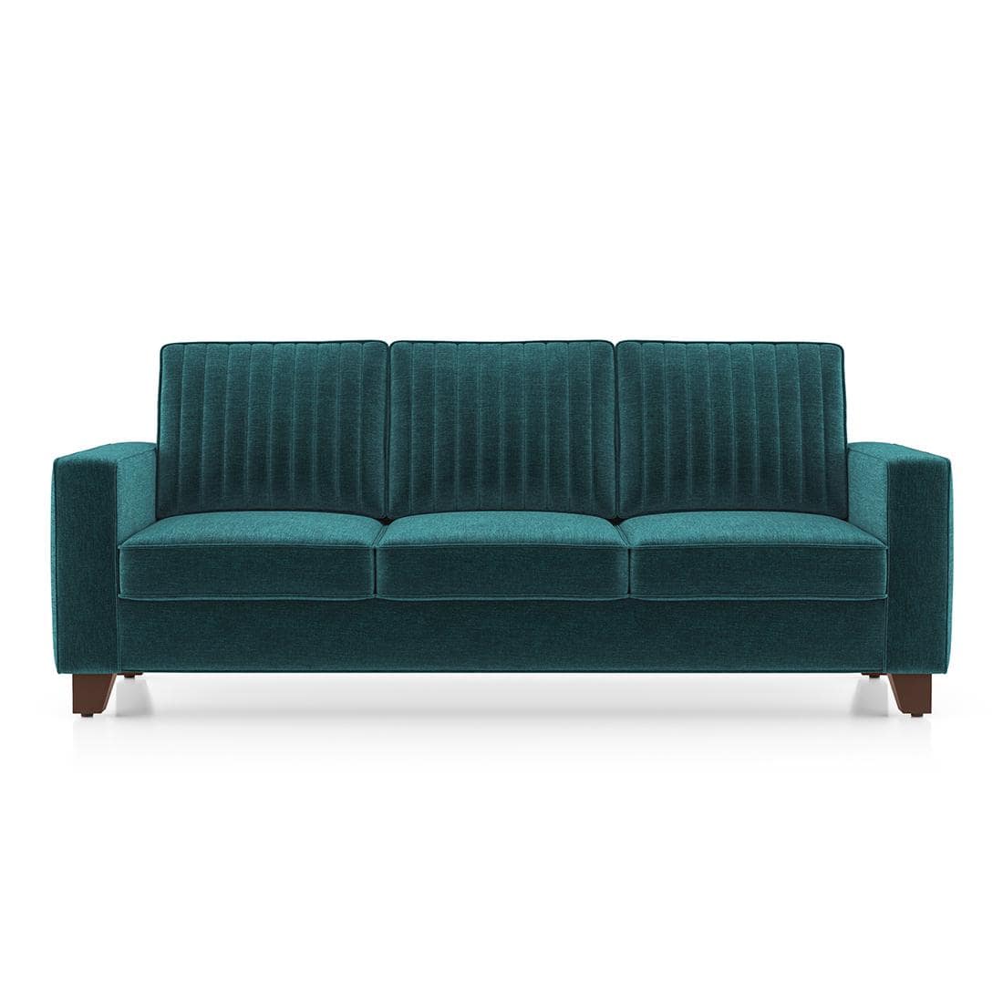 Apollo Neo 3 Seater Fabric Sofa in Malibu Colour (Back Height : Regular, Cushion Type : Hard)