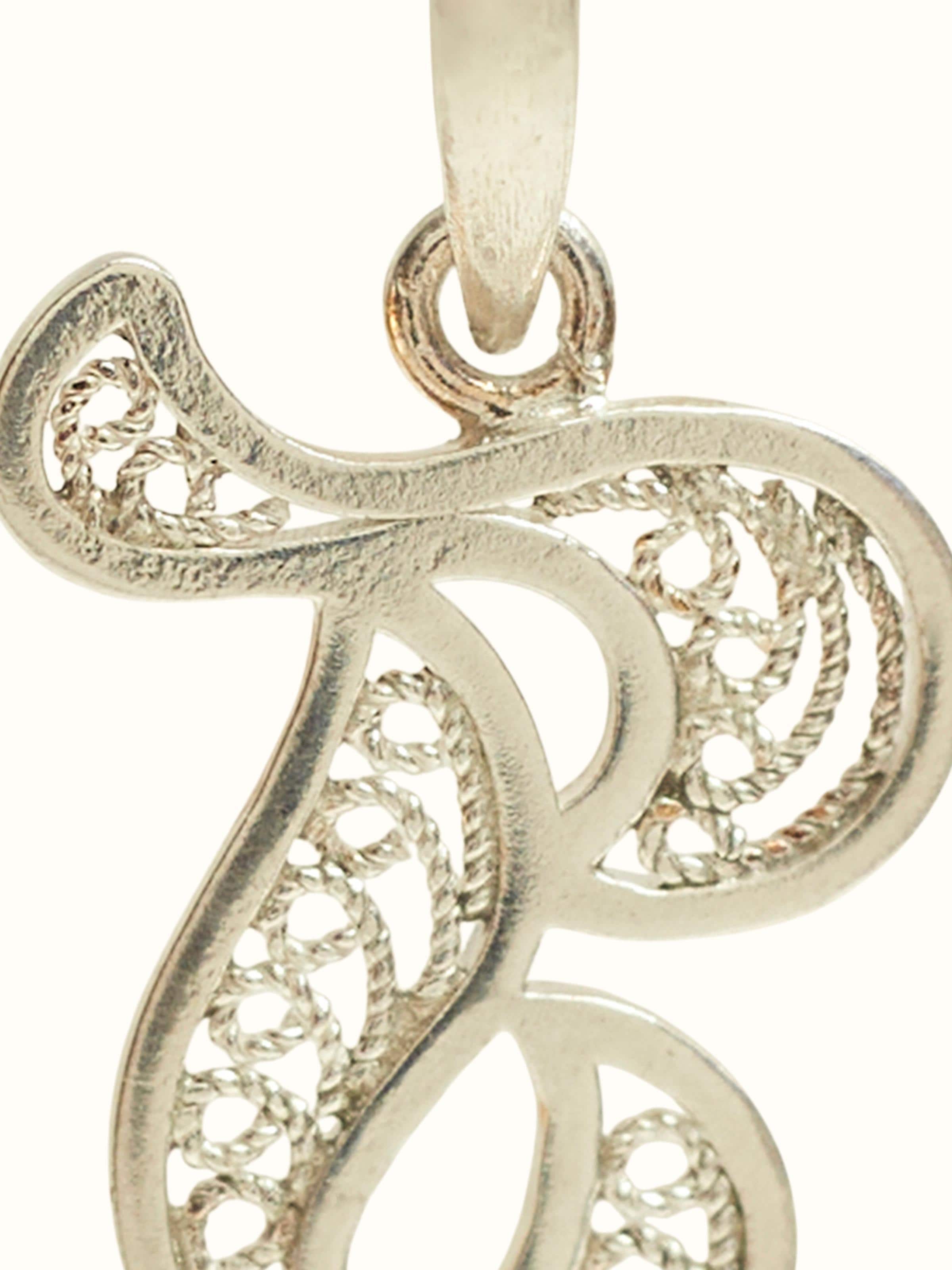 Silver Filigree-Odisha Silver Pendant