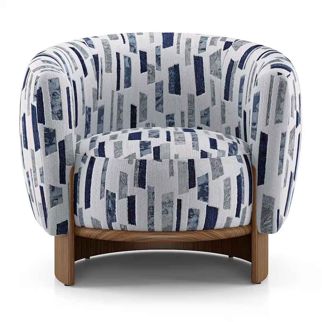 Eclipse Lounge Chair in Pixel Blue Colour