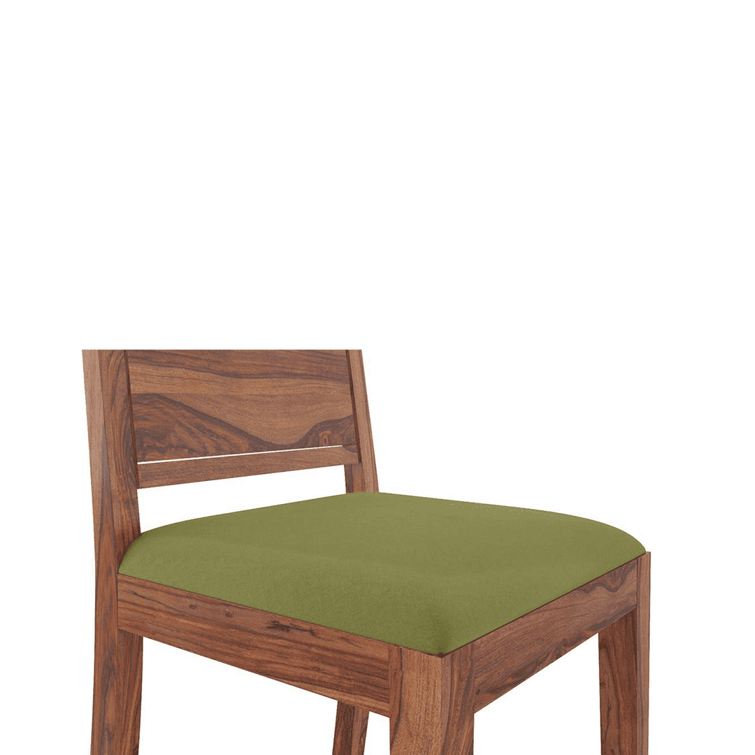 Oribi Solid Wood Dining Chair Set Of 2 In Teak Finish