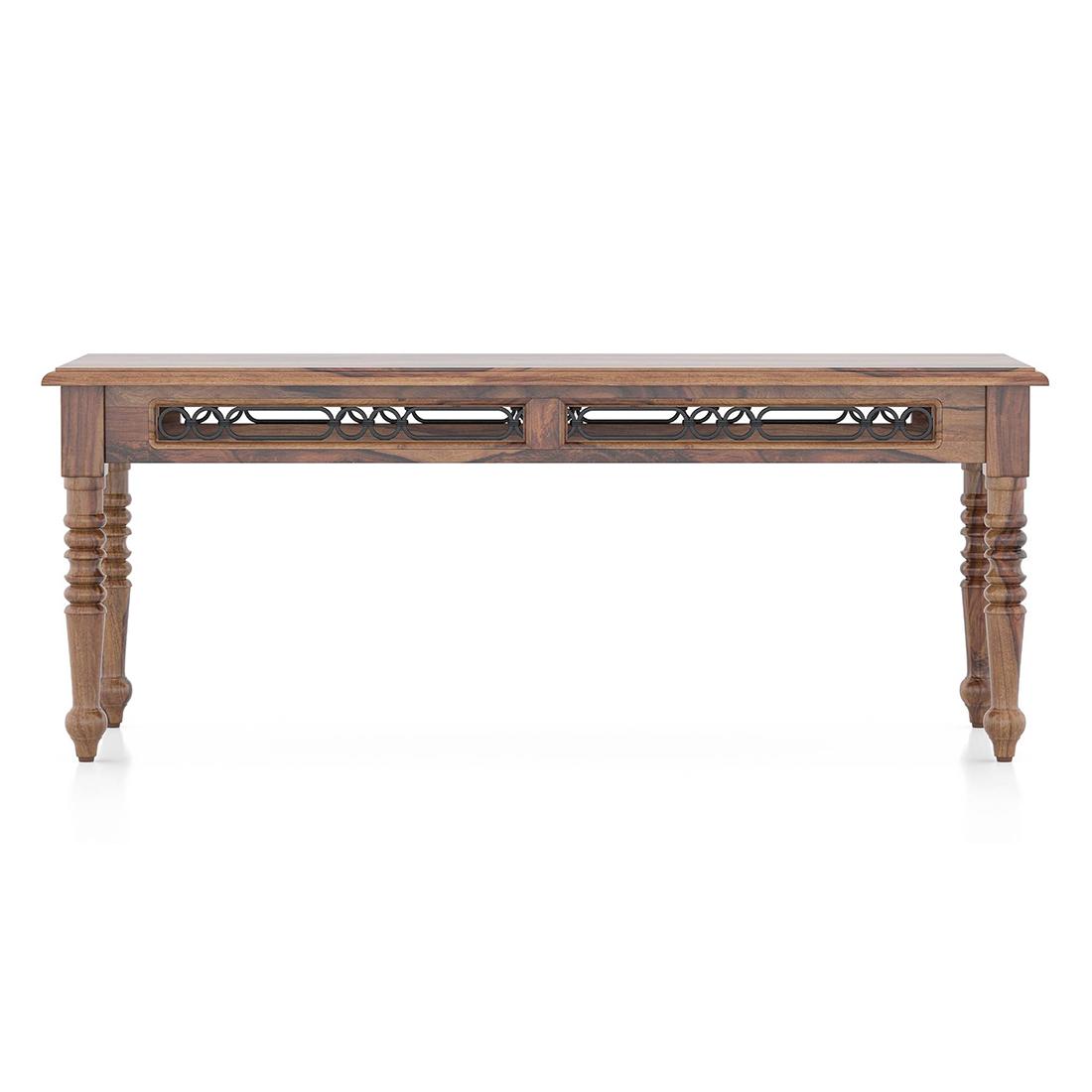 Bunai Solid Wood Bench In Teak Finish