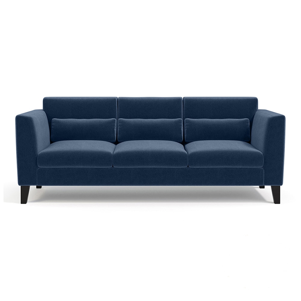 Lewis Sofa Set (Colour : Lapis Blue, Cushion : Hard, Seater : 3+2+1)