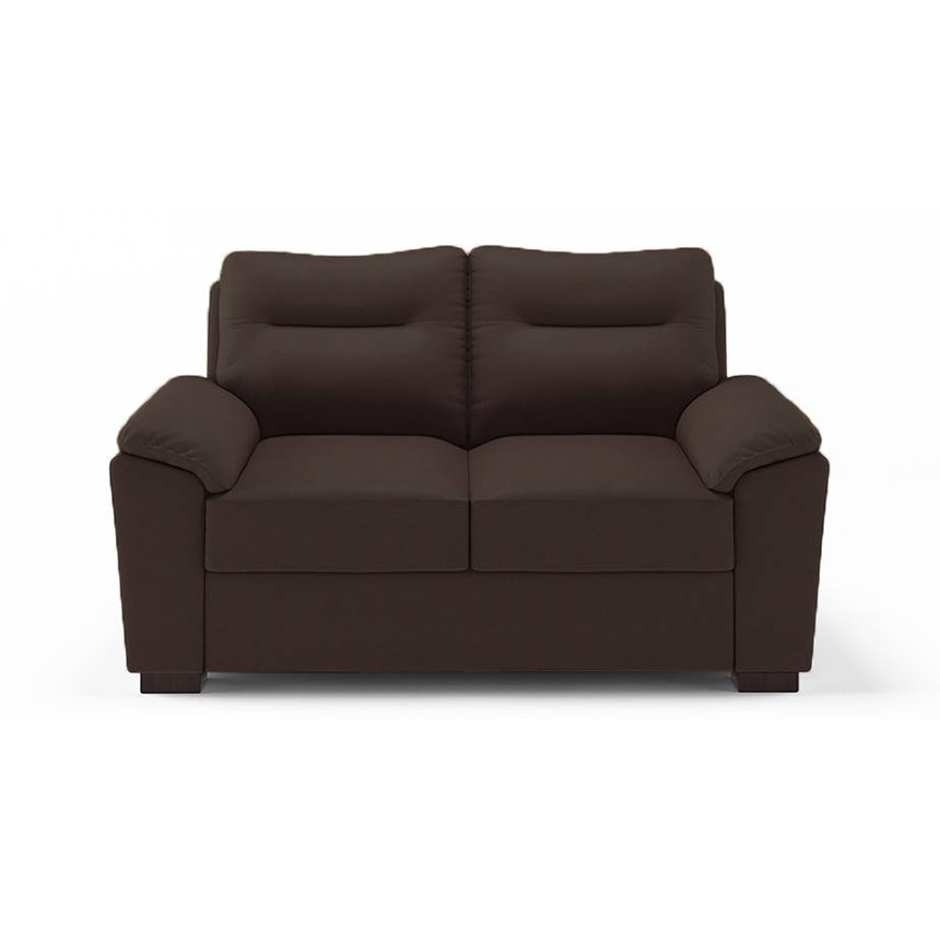 Adelaide 2 Seater Leather Sofa in Chocolate Colour
