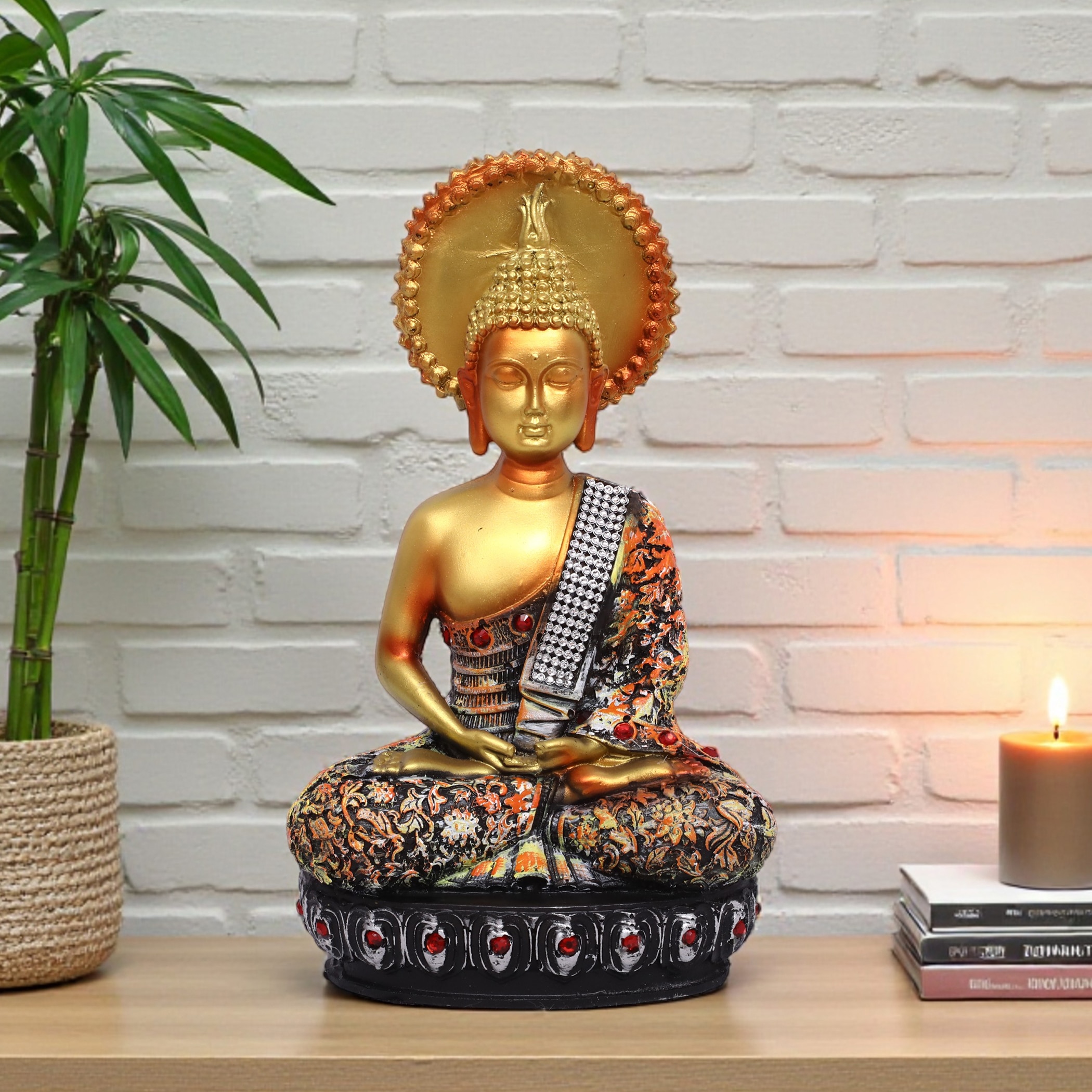 VEDAS Polyresin  Figurine in Gold Colour - Vedas