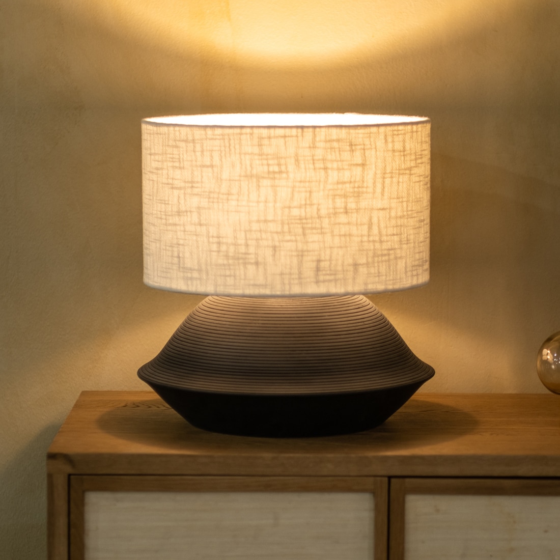 Umbra Squat Handcrafted Table Lamp - Orange Tree