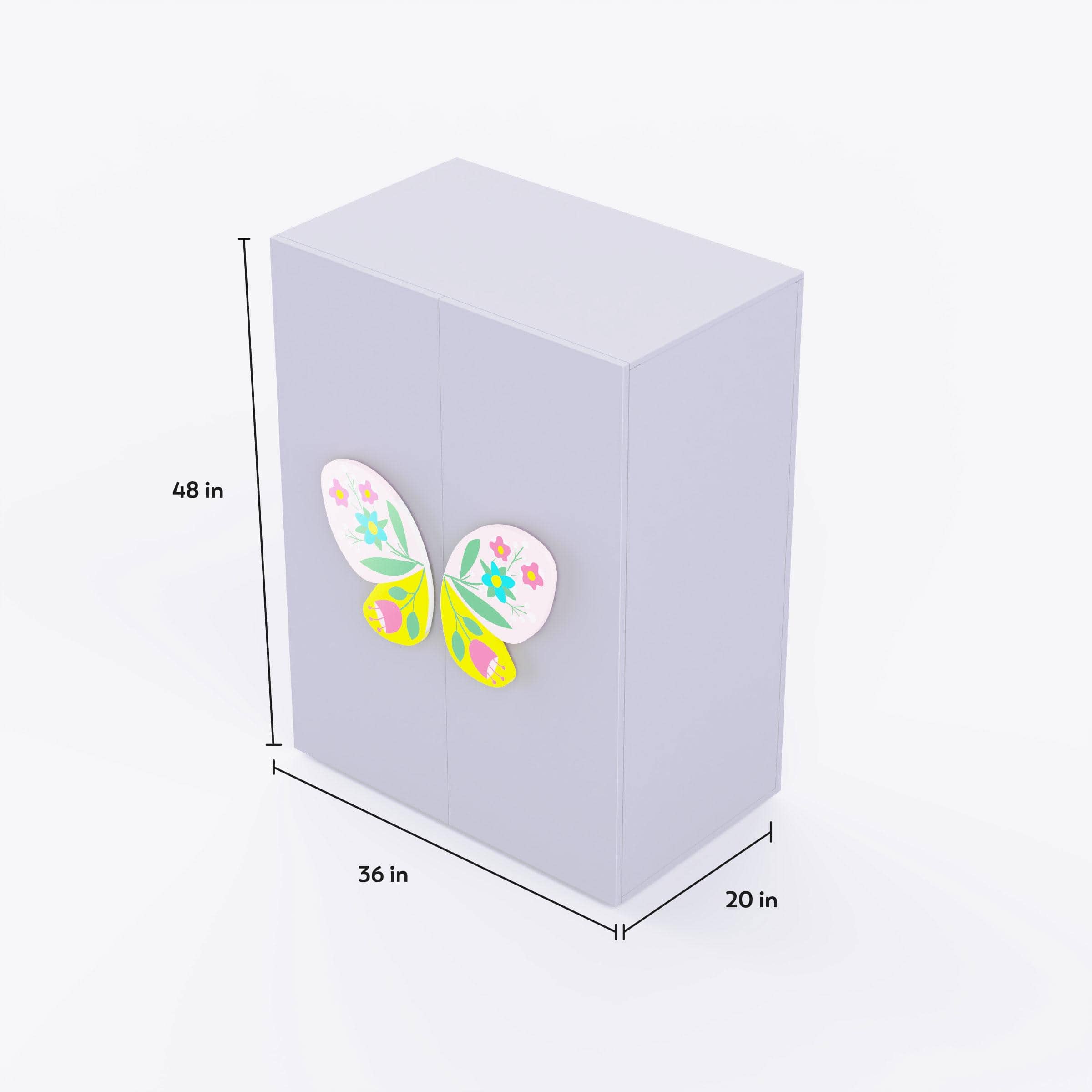 Fly Away Cabinet Storage In Light Grey Colour