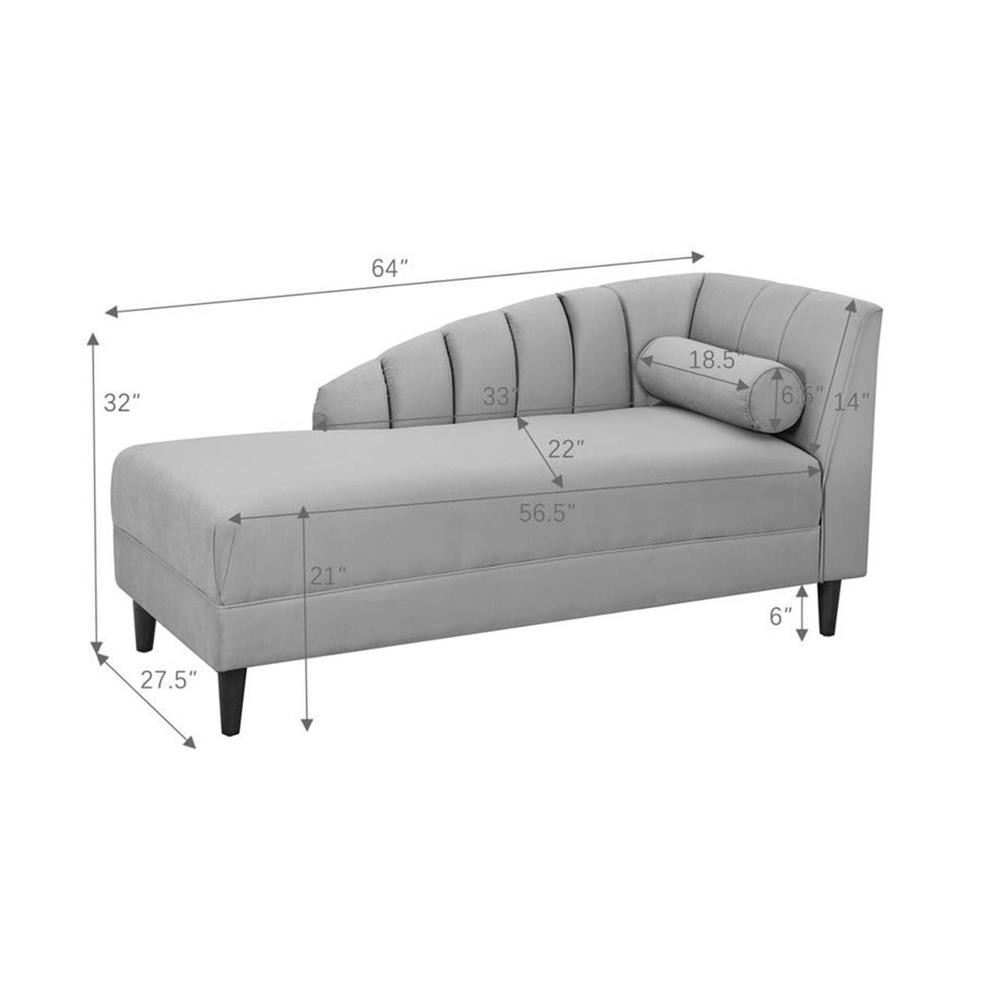 Korslund Velvet Chaise Launger in Maroon Colour