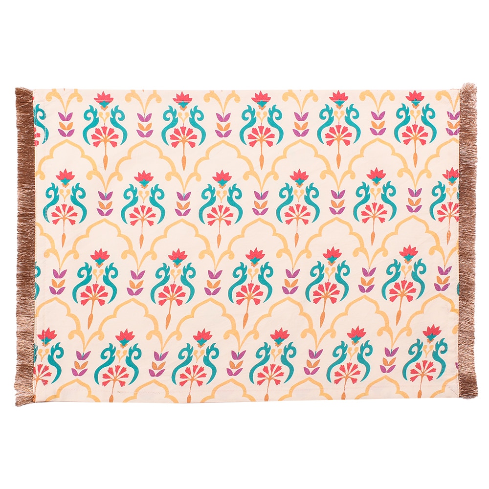 Pushp Set Of 2 Placemats With White Colour