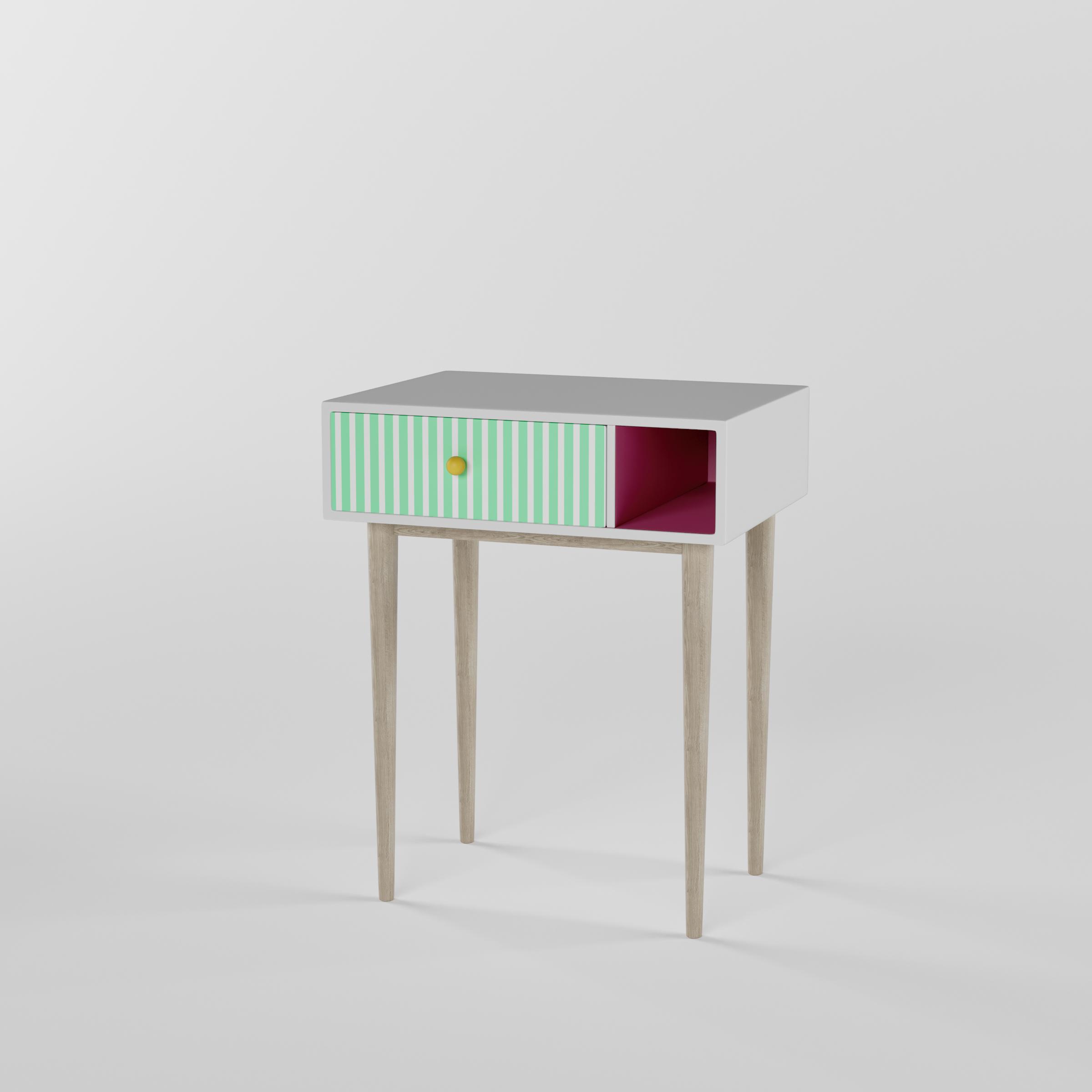 Craft Villa Toddlers Table With Display Cabinet In White & Pink Colour