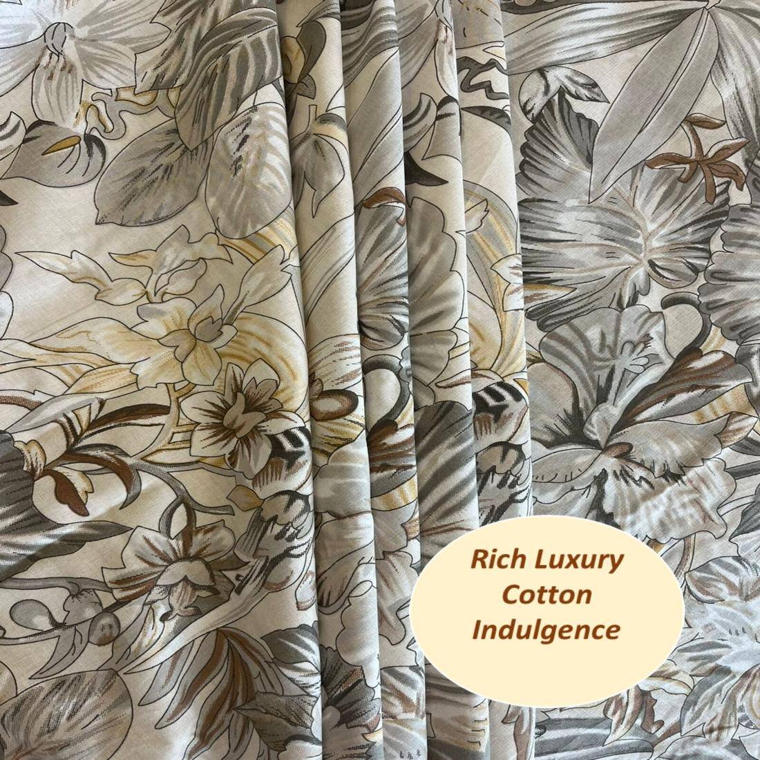 Threads Silky Touch Camri Series Premium Super King Size Flat Bedsheet 275 x 275 cms