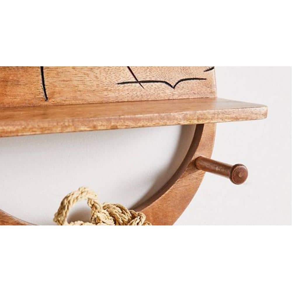 WOODENMOOD Round Wall Rack