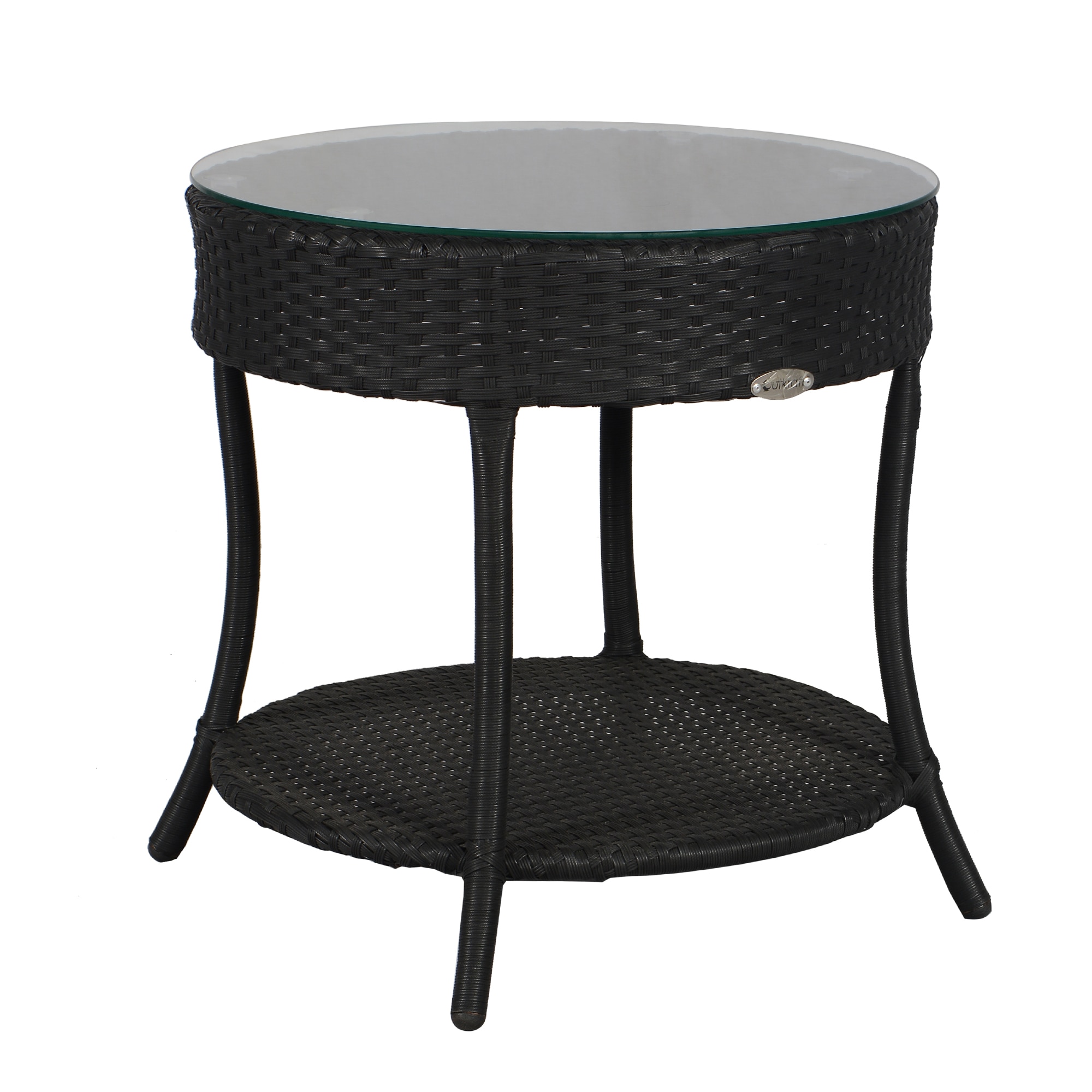 Lismore  Wicker Table And Chair Set In Black Finish