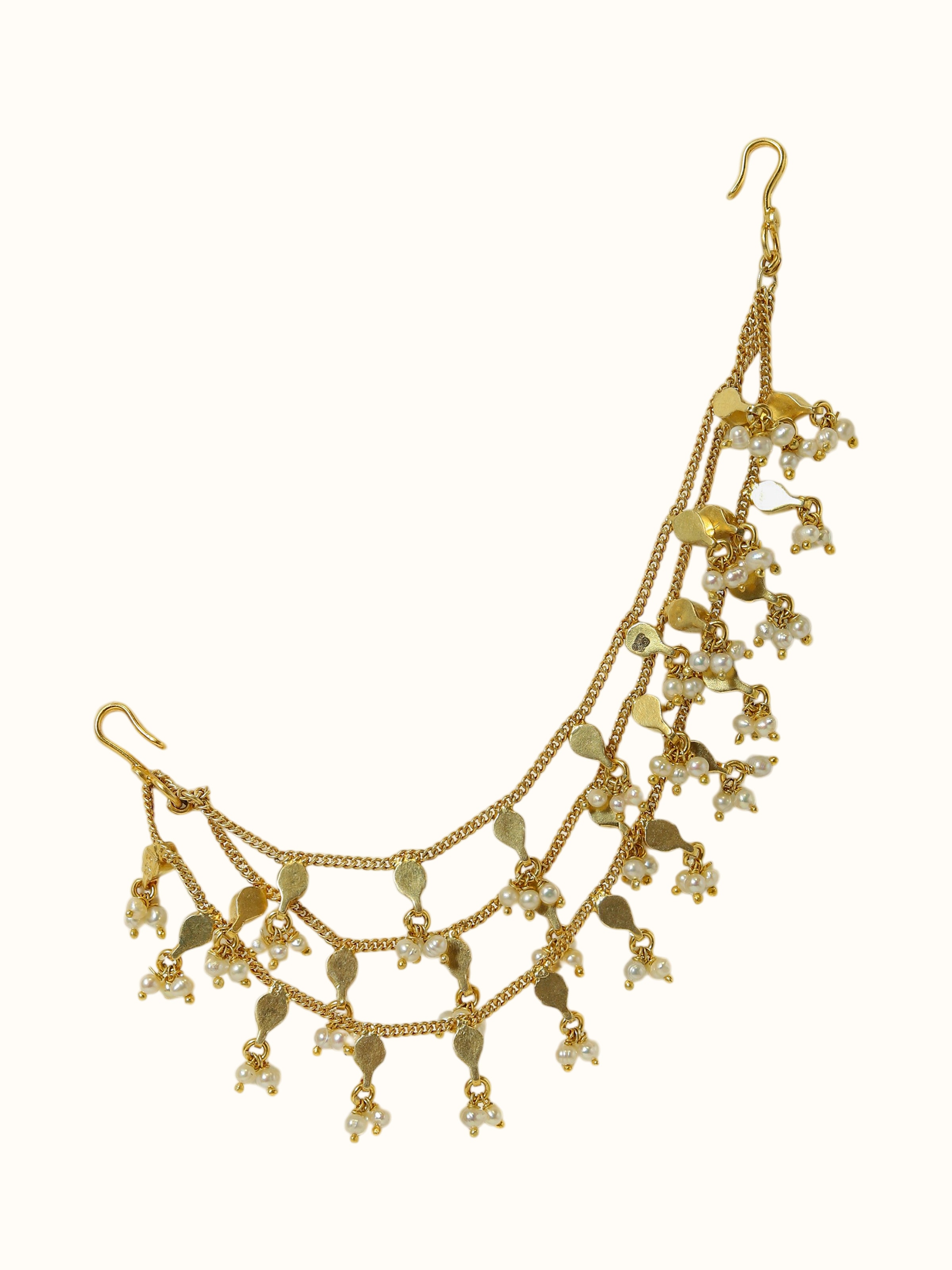 Silver Smithing Gold Plated Ear Chain