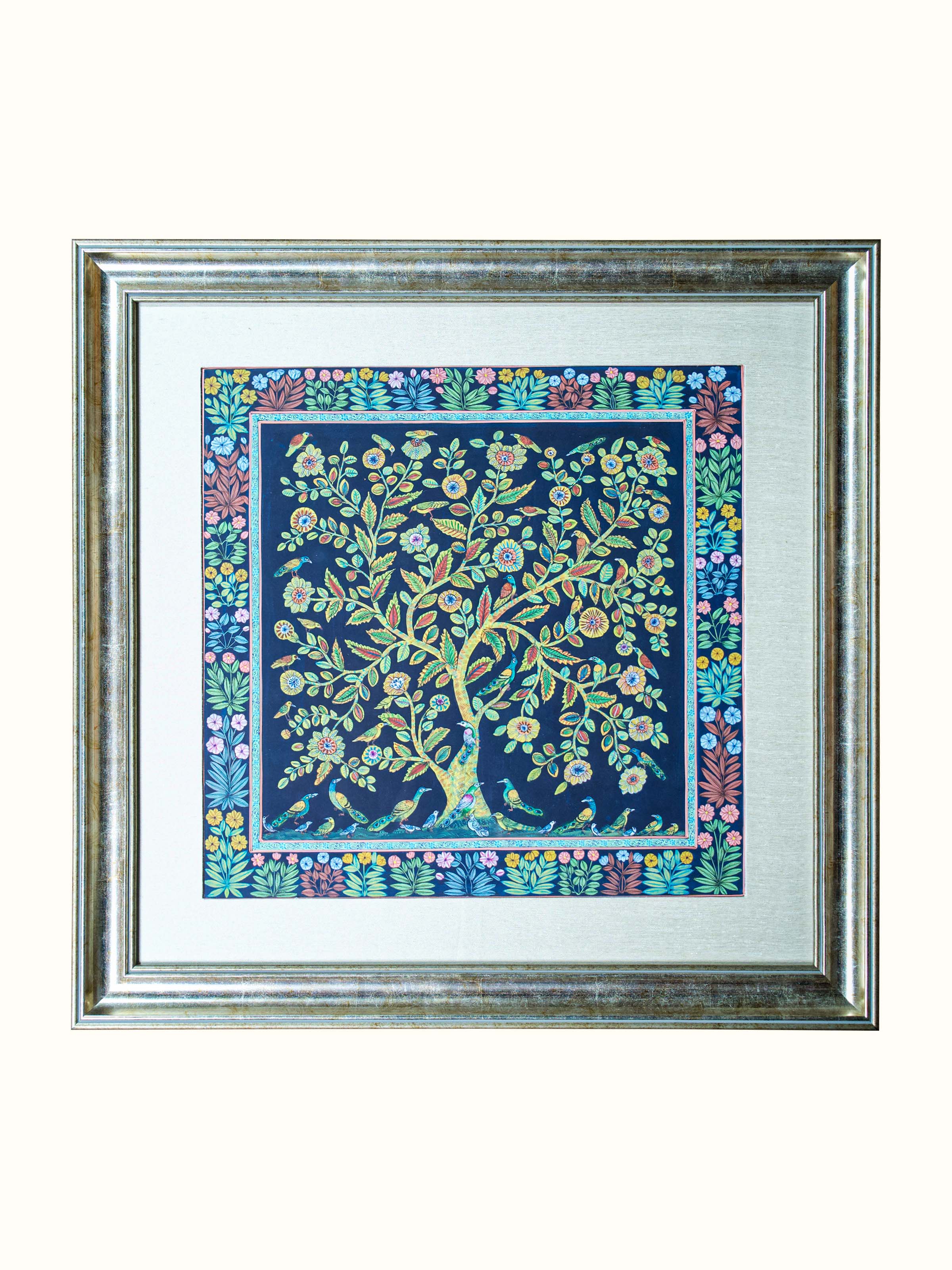 Tree Life Black Miniature Painting