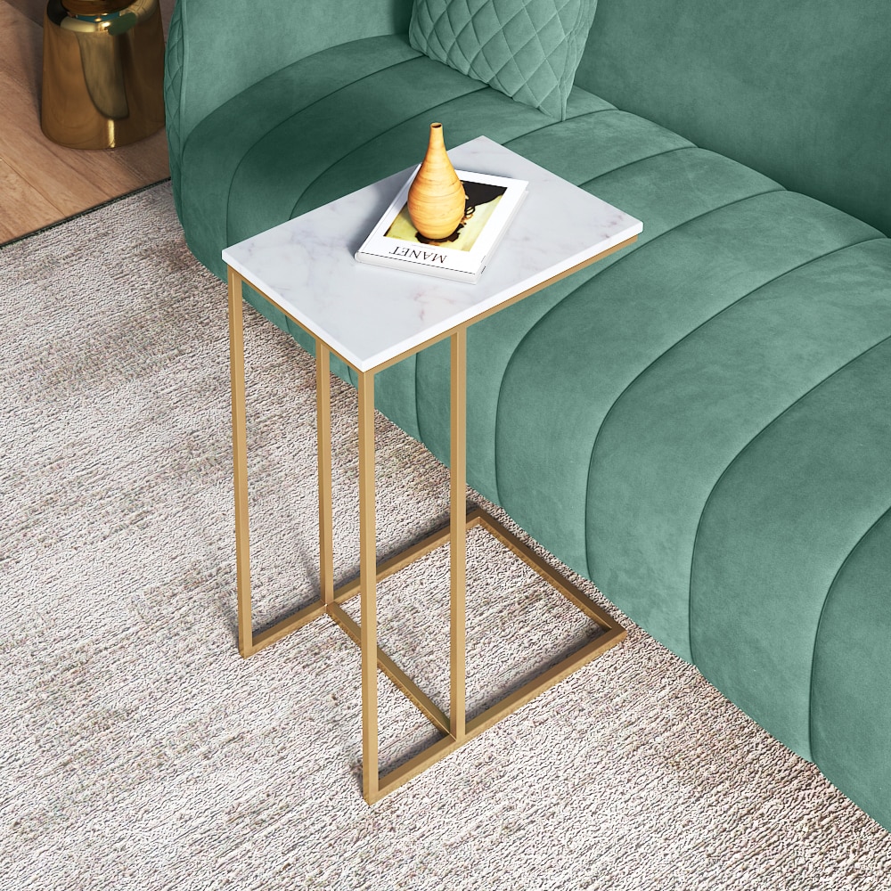 Tory Metal Sofa C Table In Gold Finish