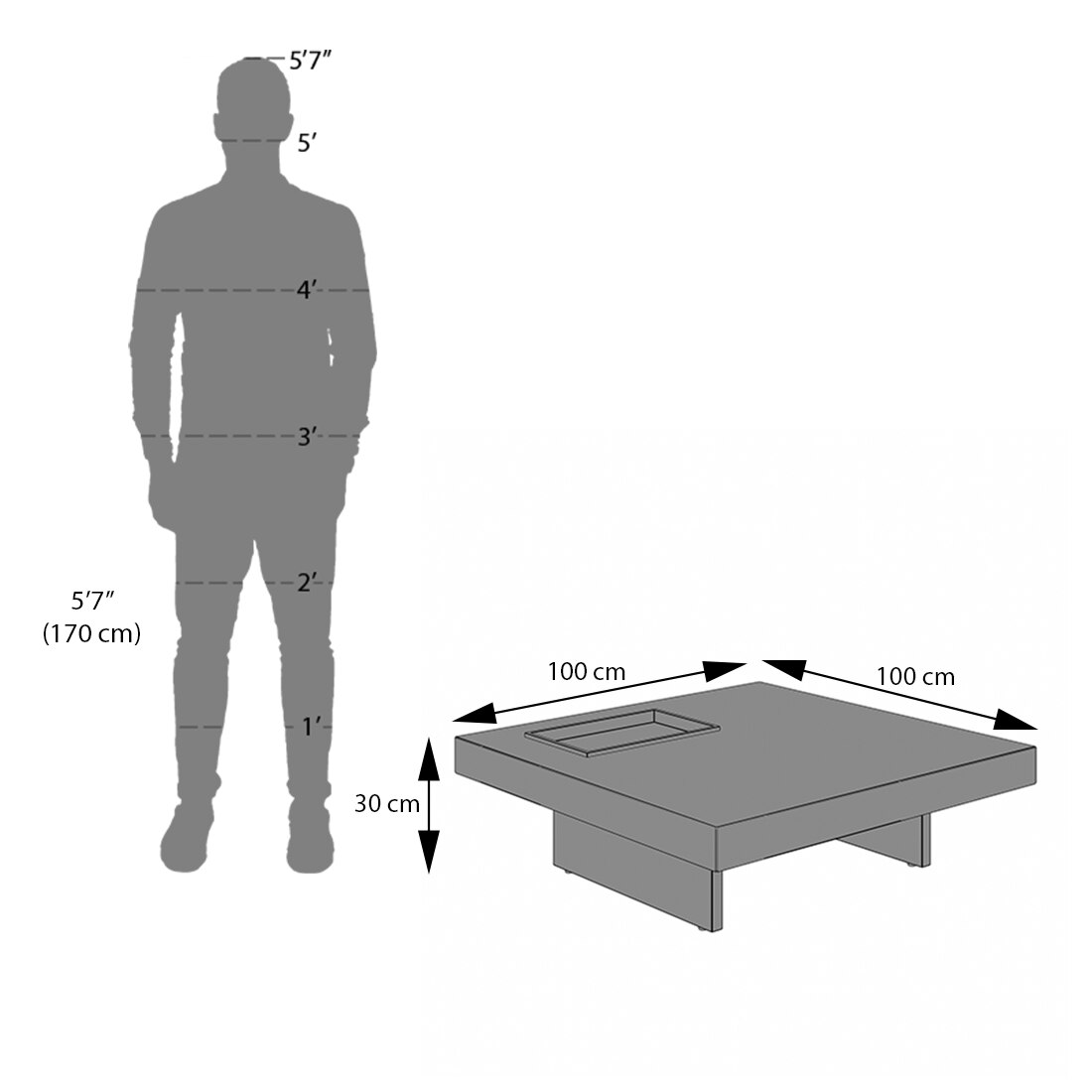 Largo Metal Coffee Table In Macchia Sintered Stone