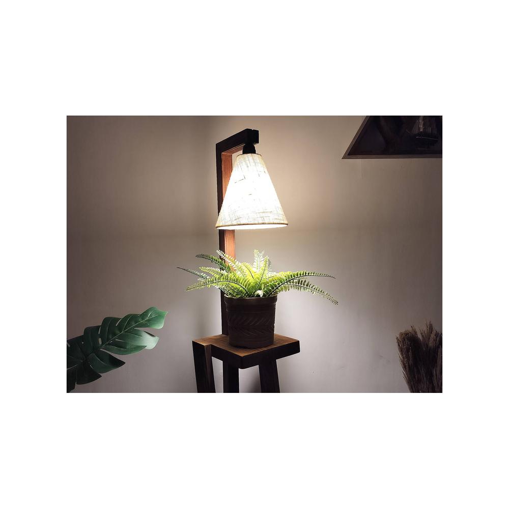 Julia Beige Jute Floor Lamp with Beige Jute Base